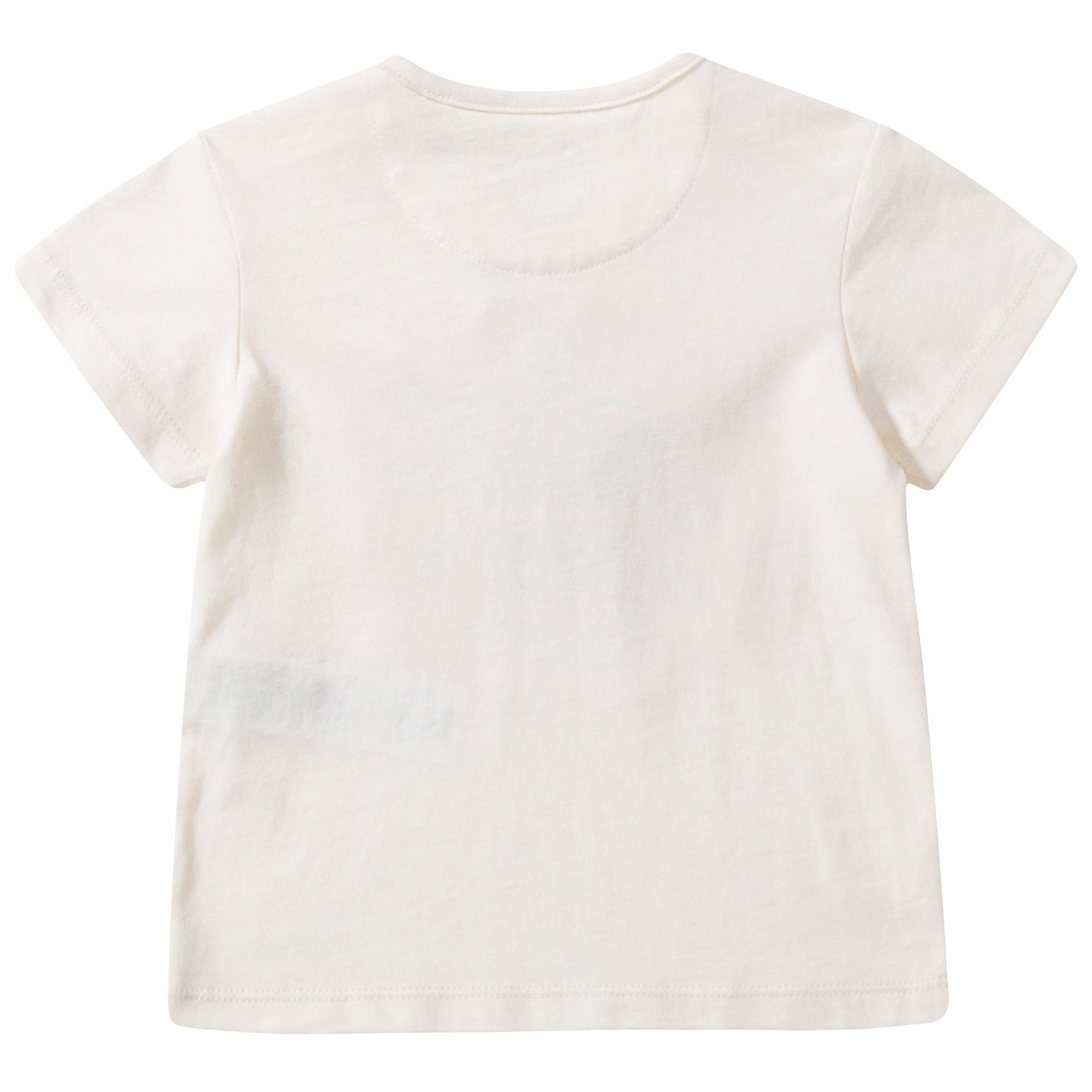 Baby  Girls  Natural  White  Cotton   T-shirt