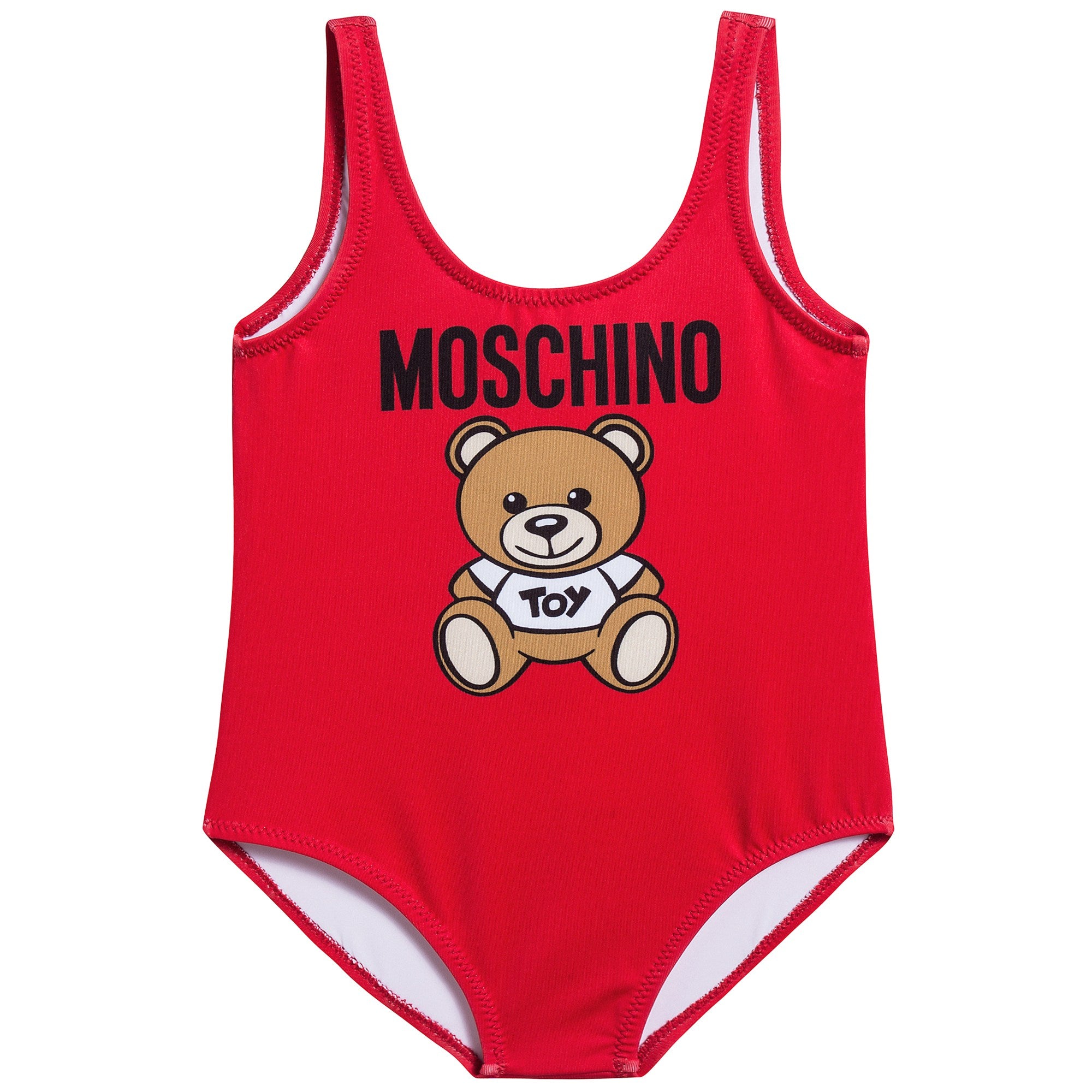 Girls Poppy Red Bathing Suit