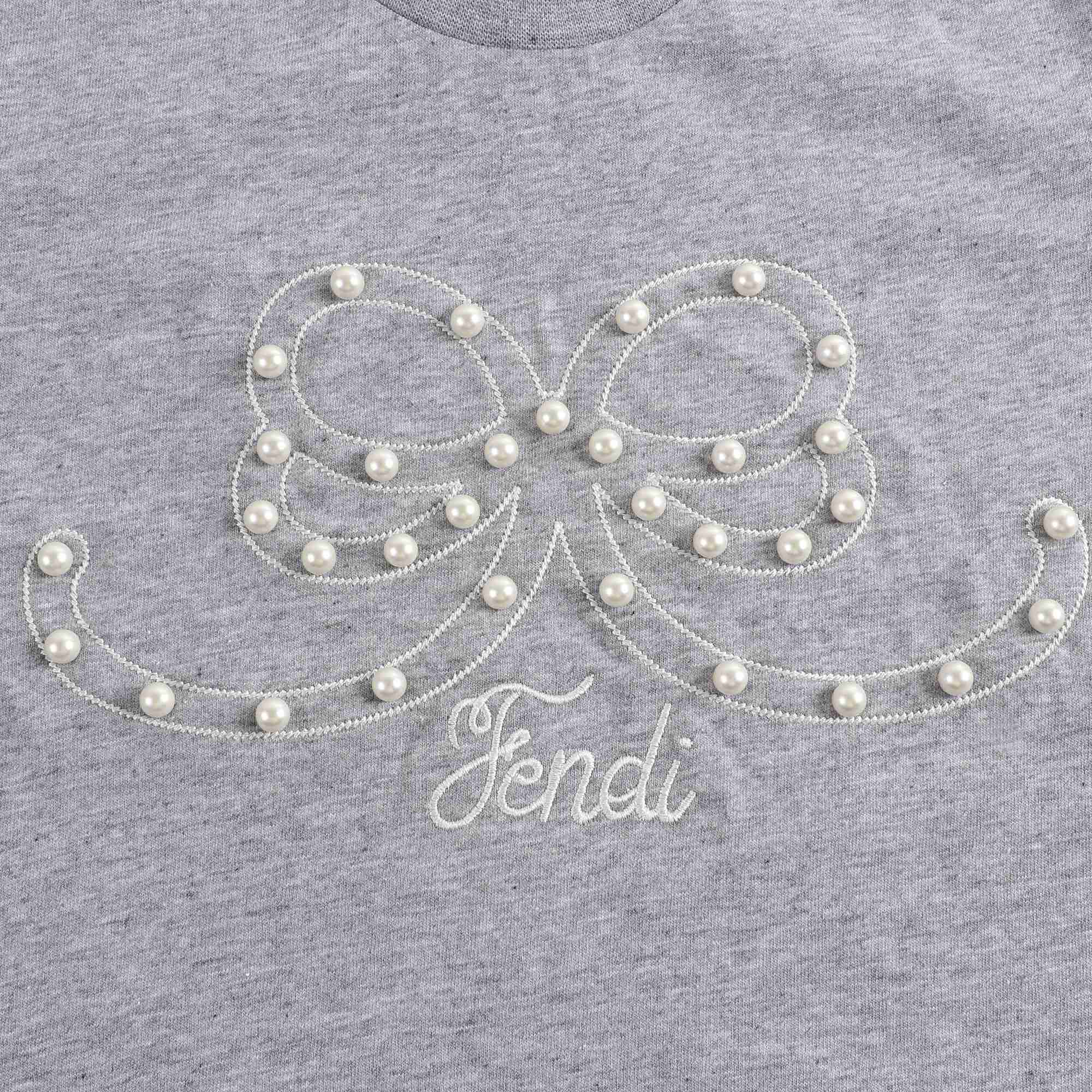 Girls Grey Cotton T-shirt