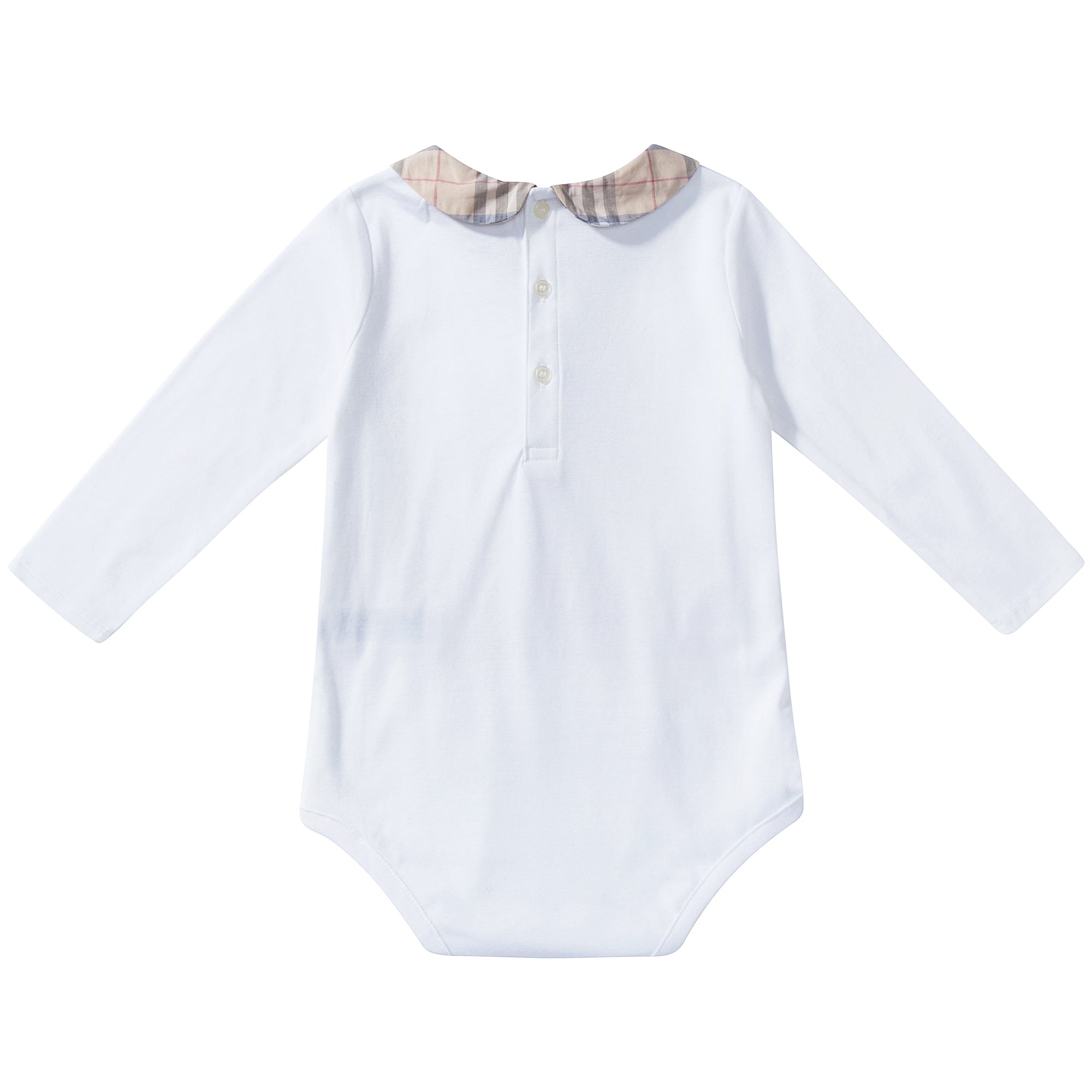 Baby  White   Cotton  Babysuit