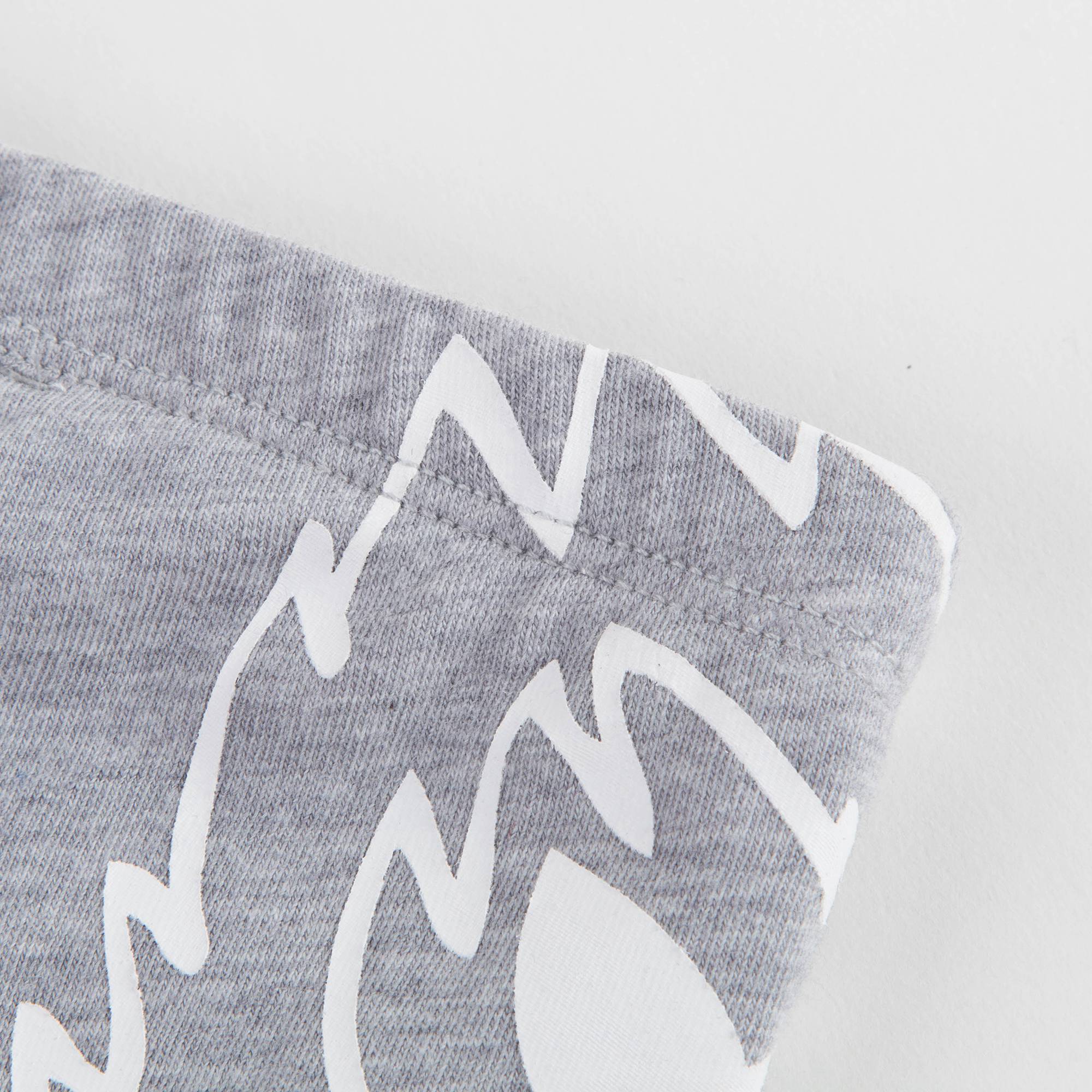 Baby Girls Marl Grey Cotton Leggings
