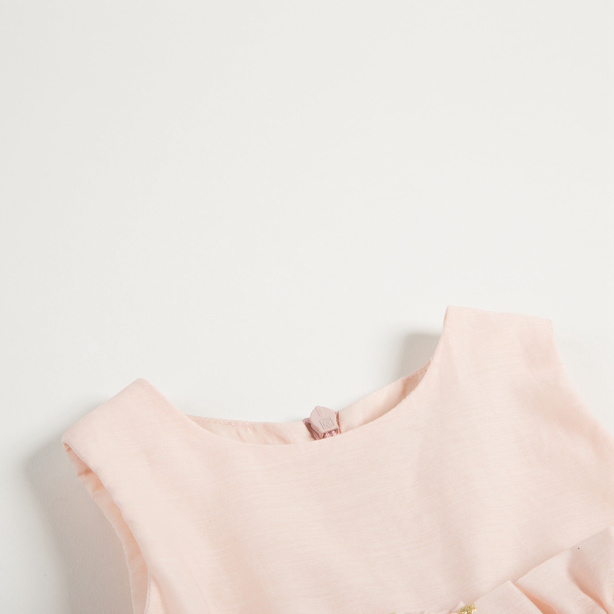 Baby Girls Nude Clair Cotton Dress