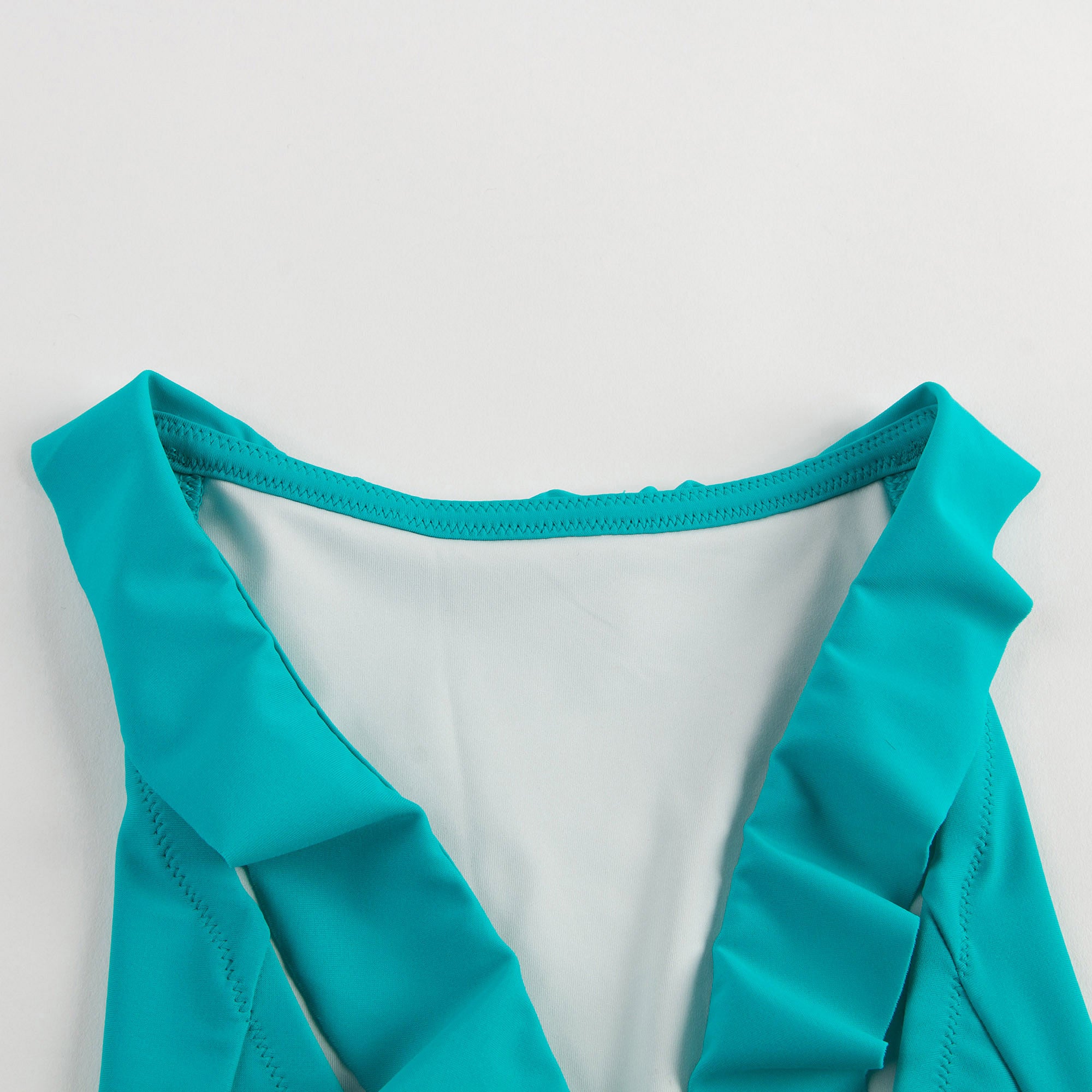 Girls Turquoise blue Loutus Leaf With Swimsuit - CÉMAROSE | Children's Fashion Store - 5