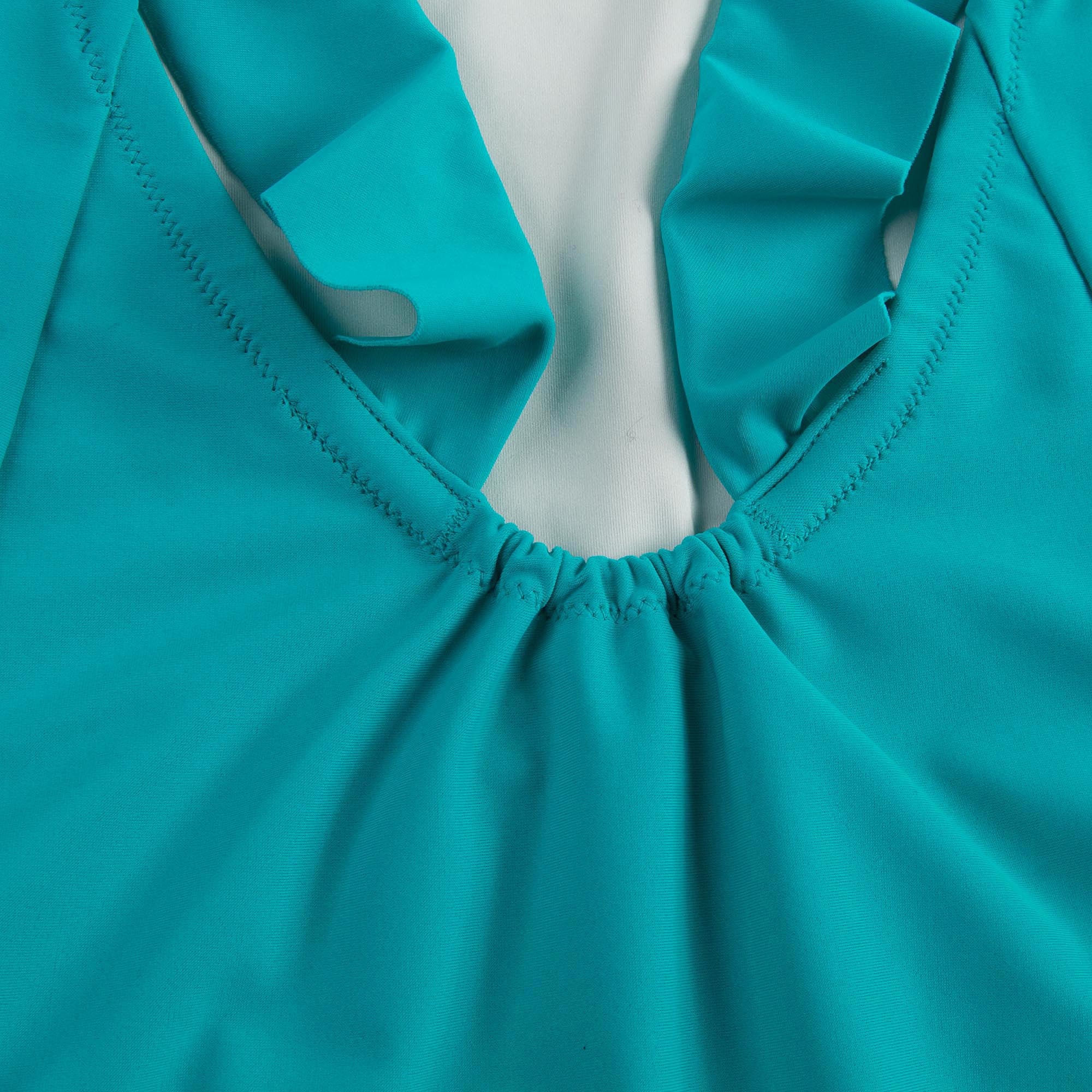 Girls Turquoise blue Loutus Leaf With Swimsuit - CÉMAROSE | Children's Fashion Store - 6