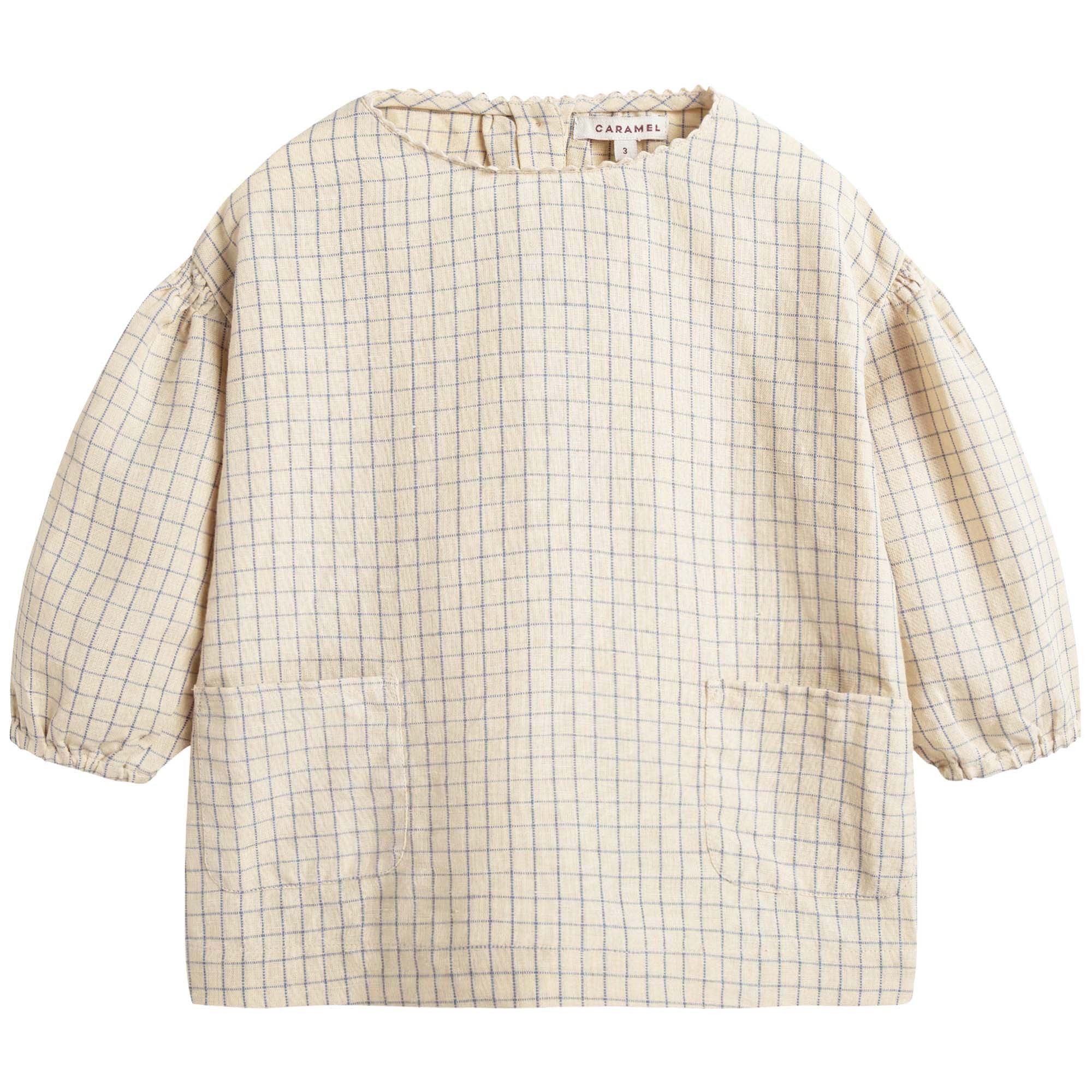 Girls Rustic Check Woven Blouse