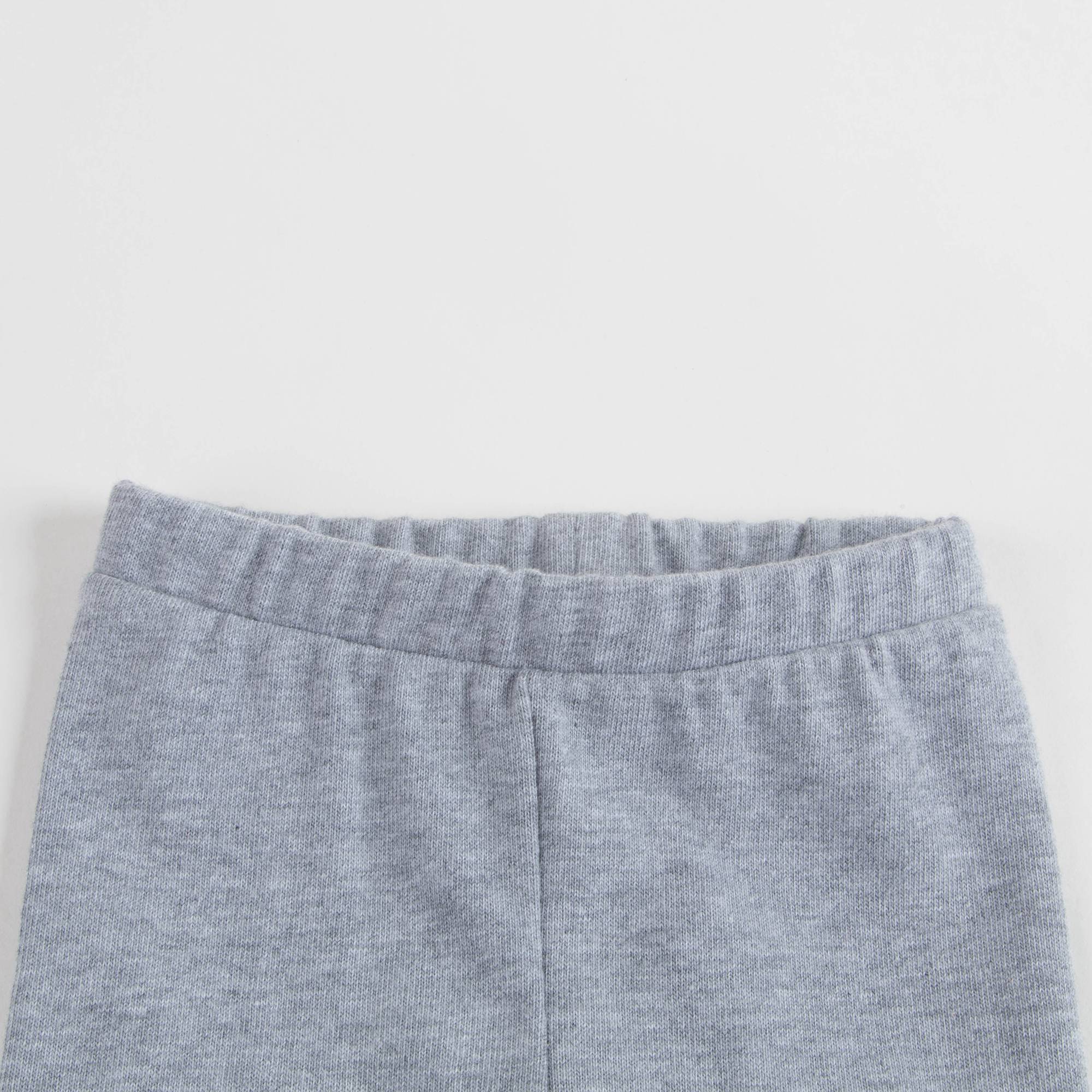 Baby Boys Marl Grey Cotton Trousers