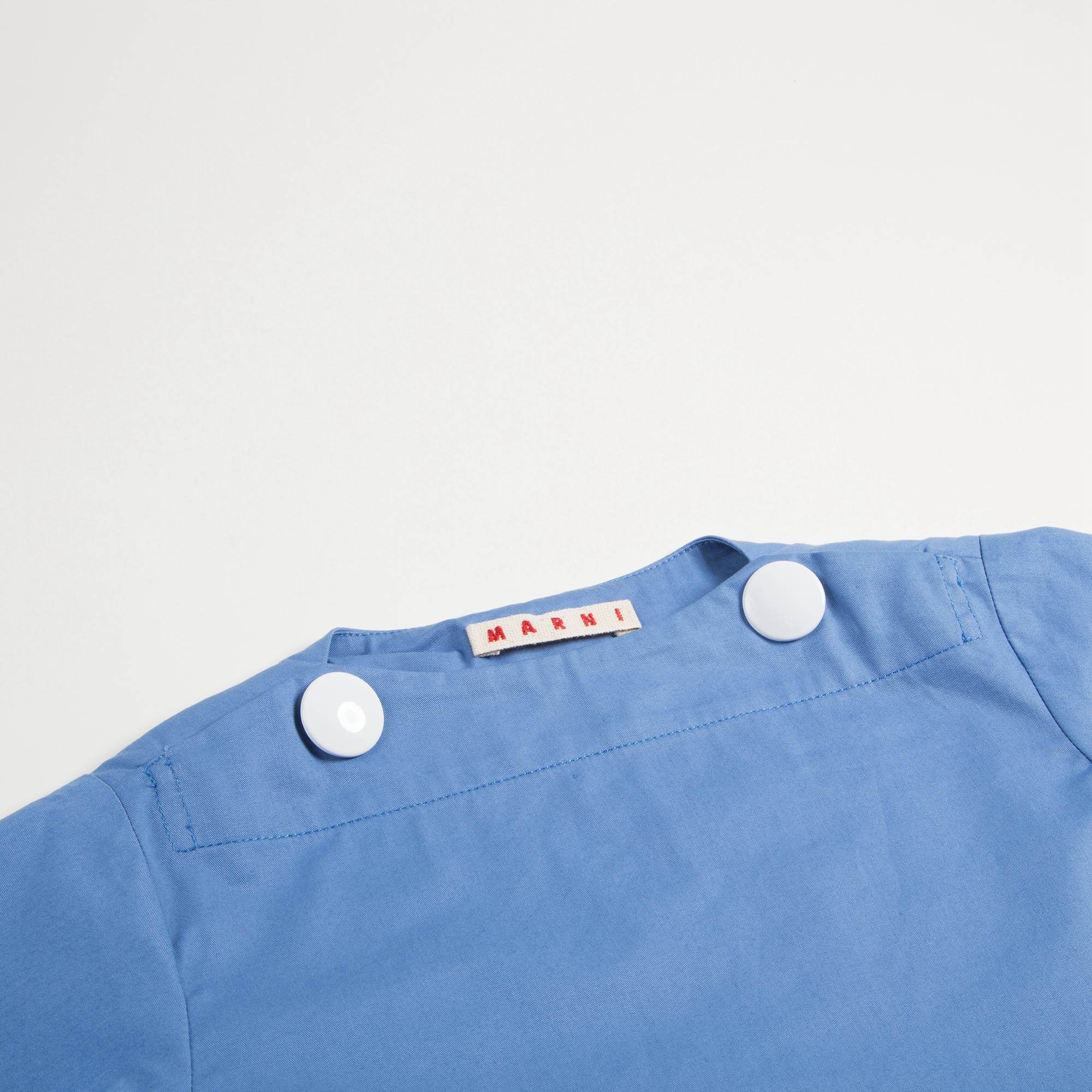 Girls Bright Cobalt Cotton Dress