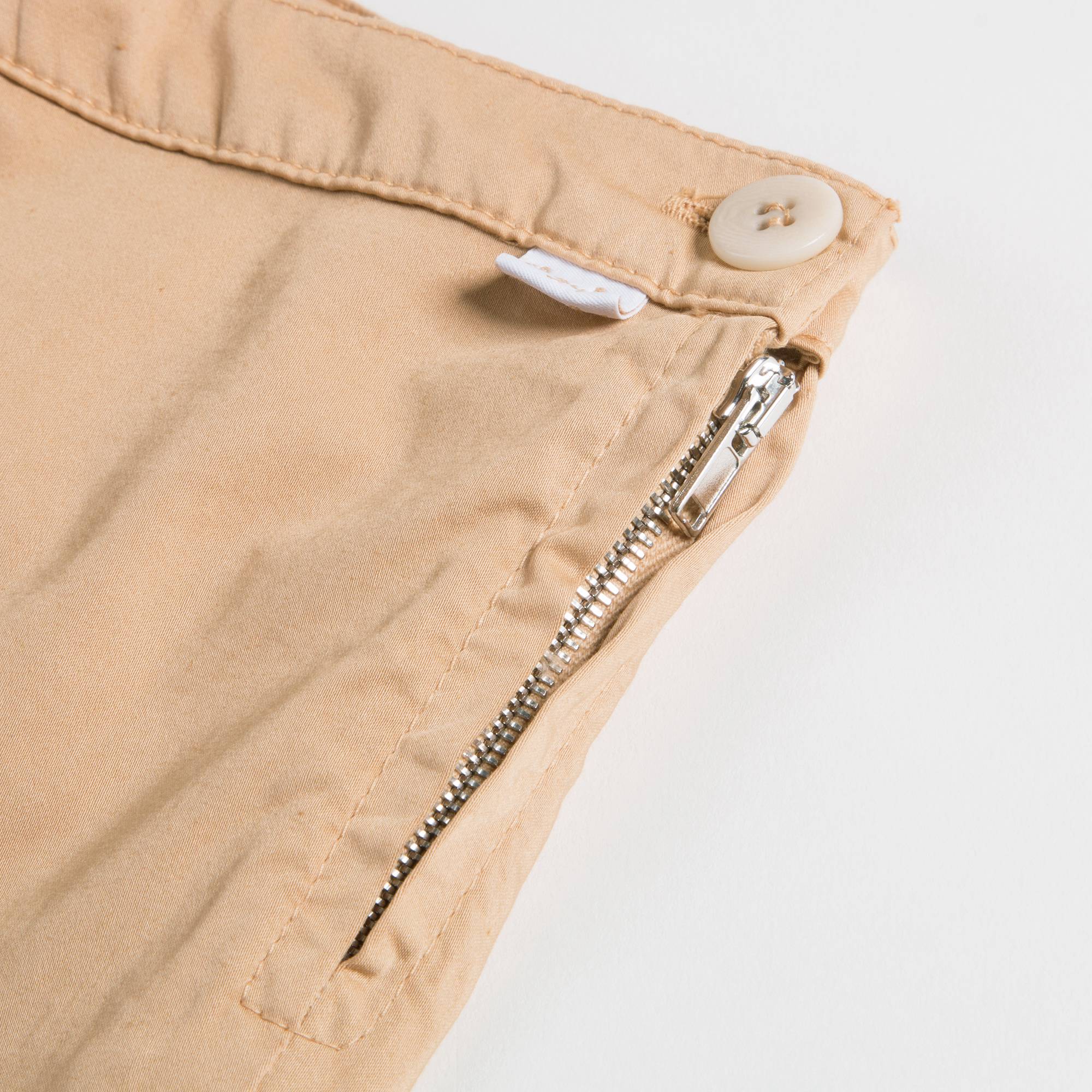 Girls Camel Capri Pants  Cotton Trousers