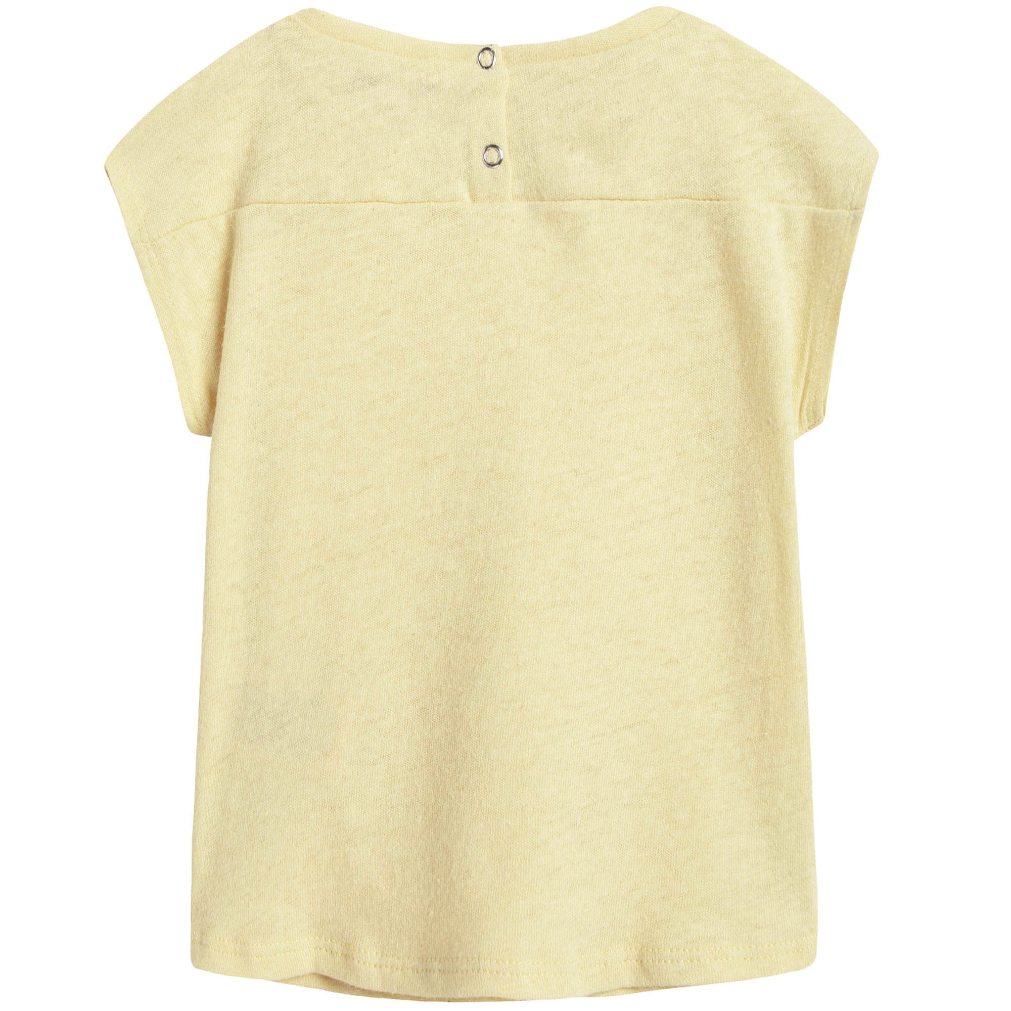 Baby Girls Yellow Cotton T-shirt
