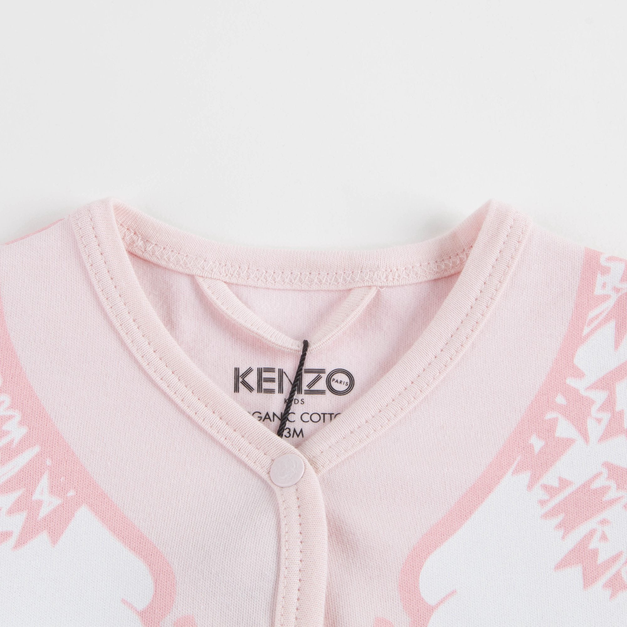 Baby Girls Light Pink Cotton Babysuit