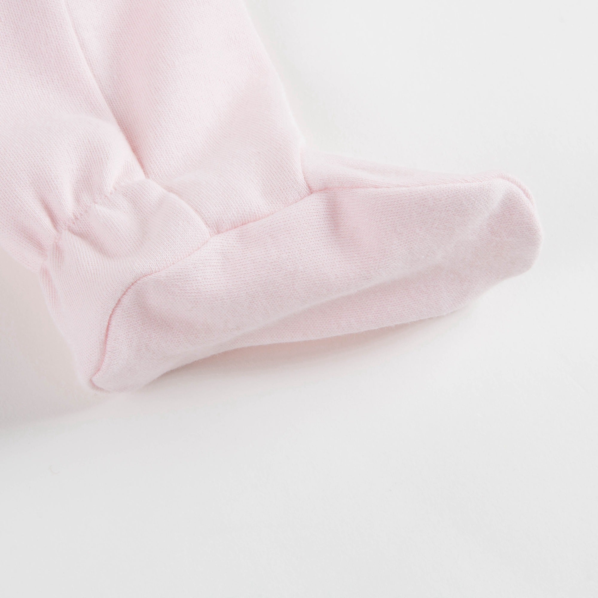Baby Girls Light Pink Cotton Babysuit