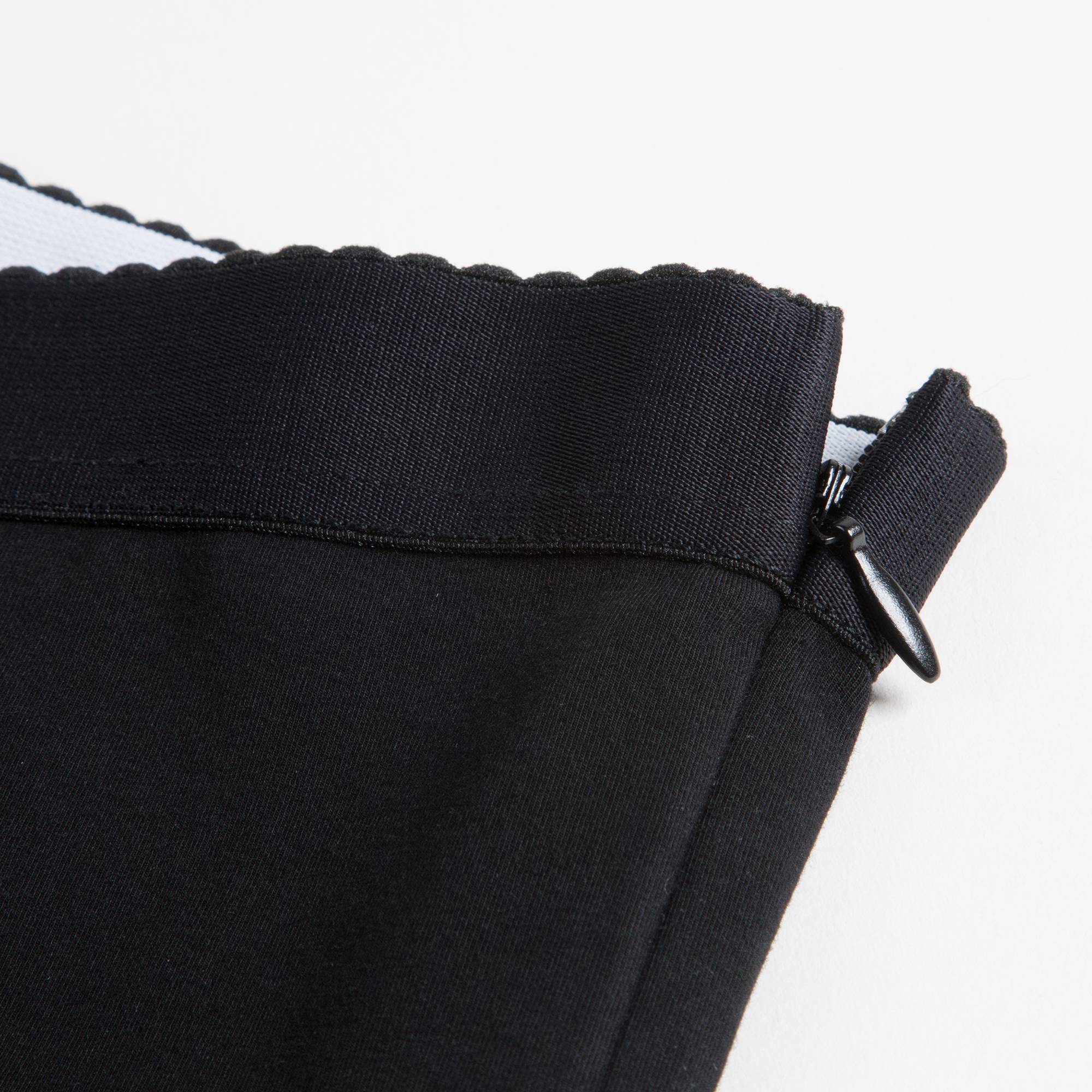 Girls Black Cotton Trousers