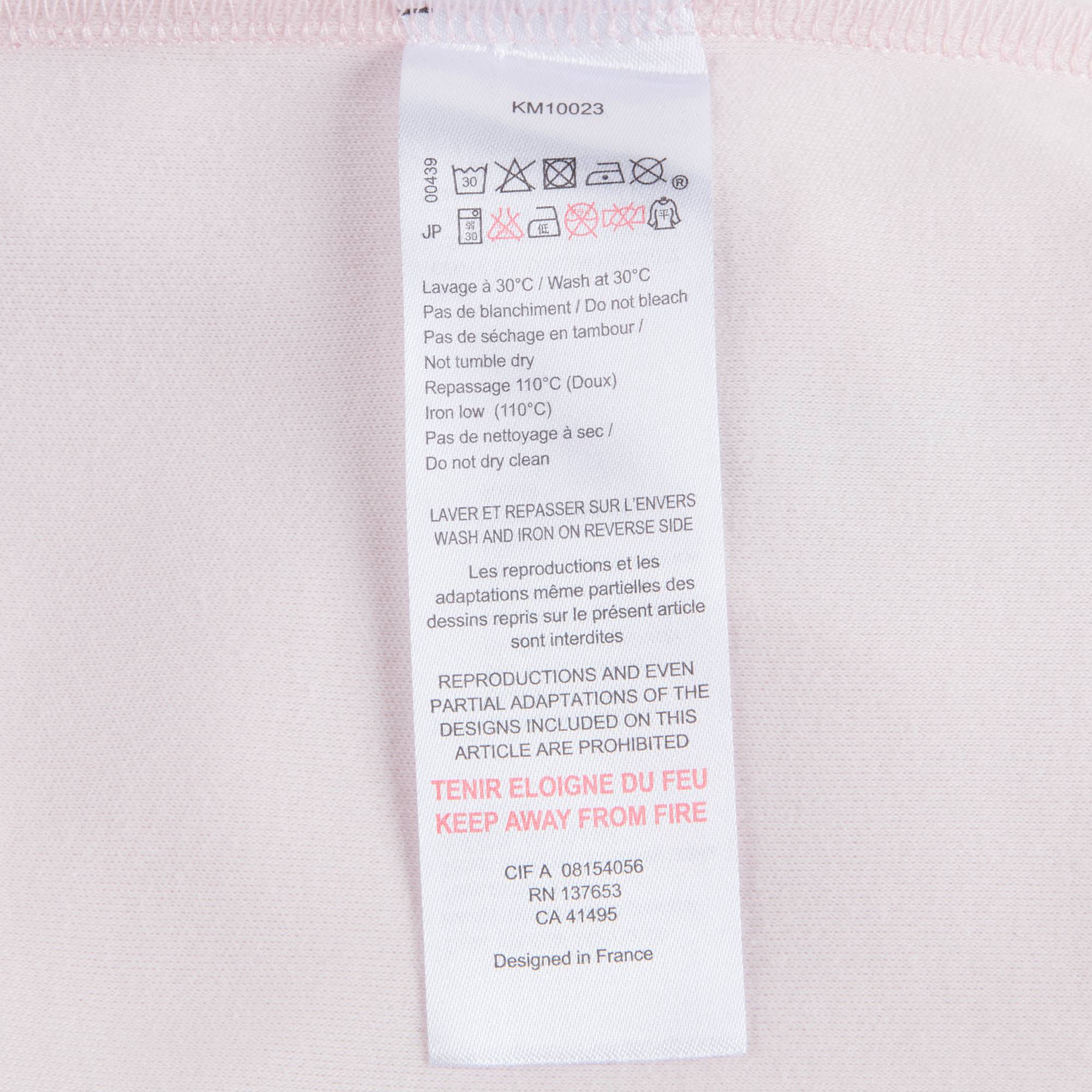 Baby Girls Light Pink Cotton T-shirt