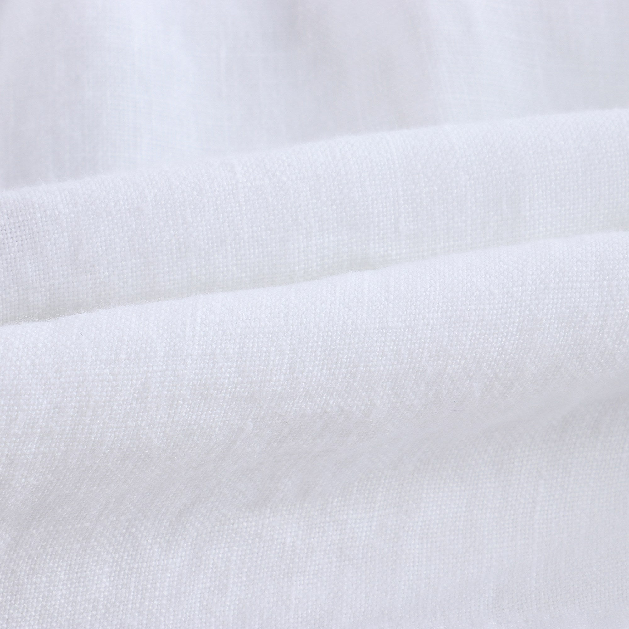 Girls White Linen Shorts
