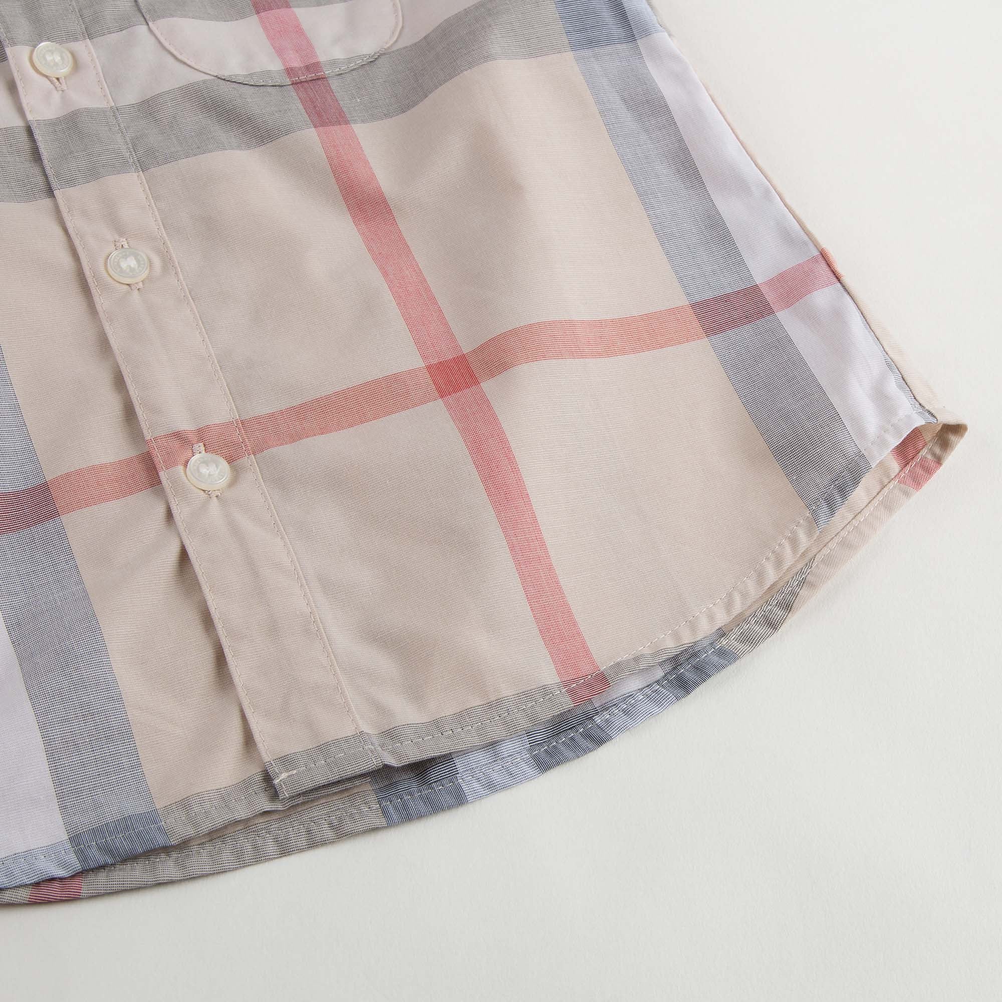 Baby Boys Beige Check Shirt - CÉMAROSE | Children's Fashion Store - 6