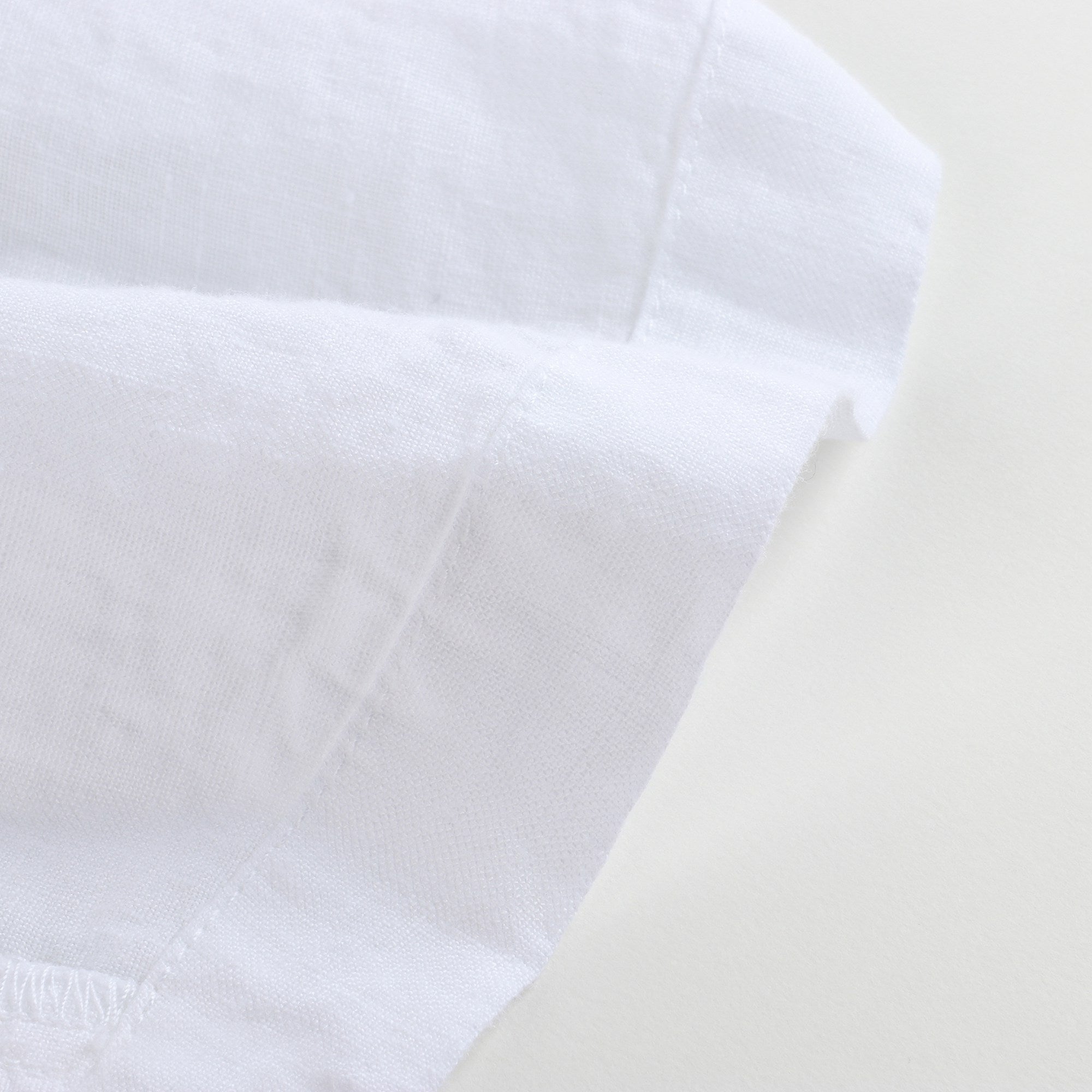 Girls White Linen Shorts