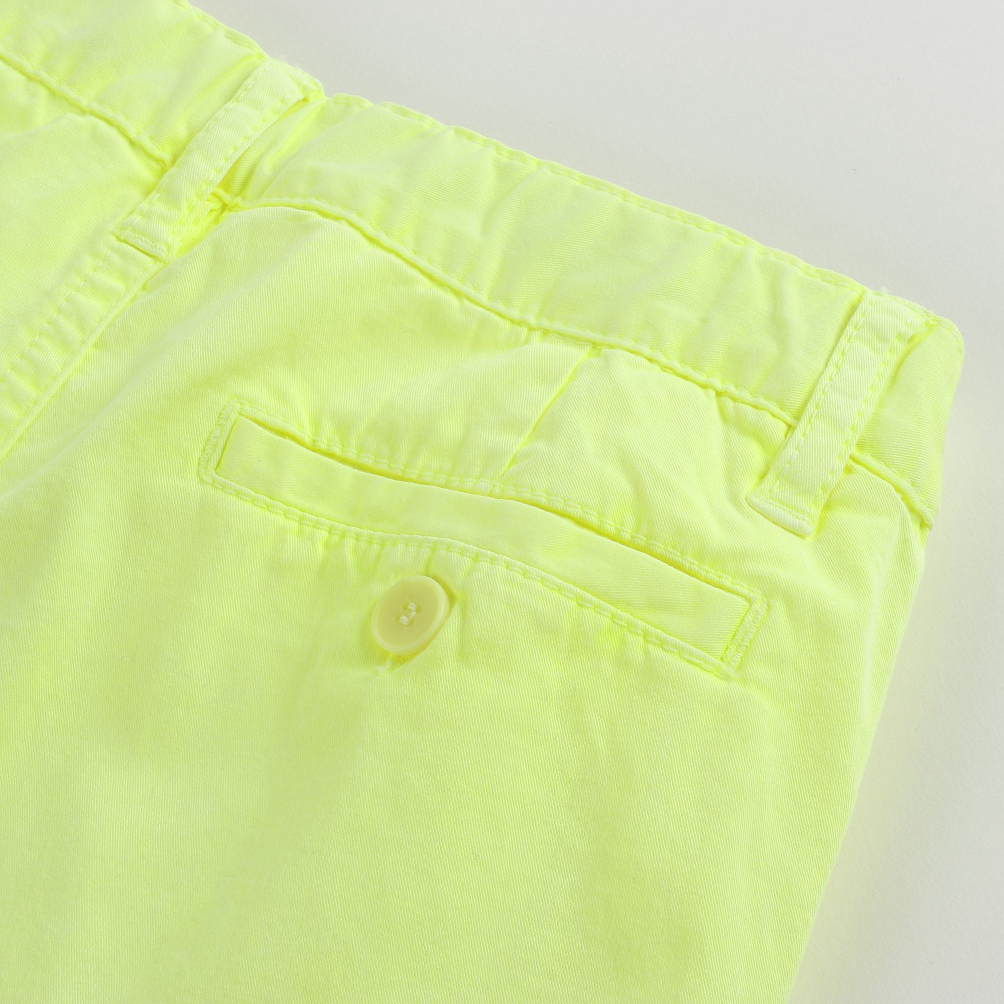 Boys Light Yellow Cotton Shorts