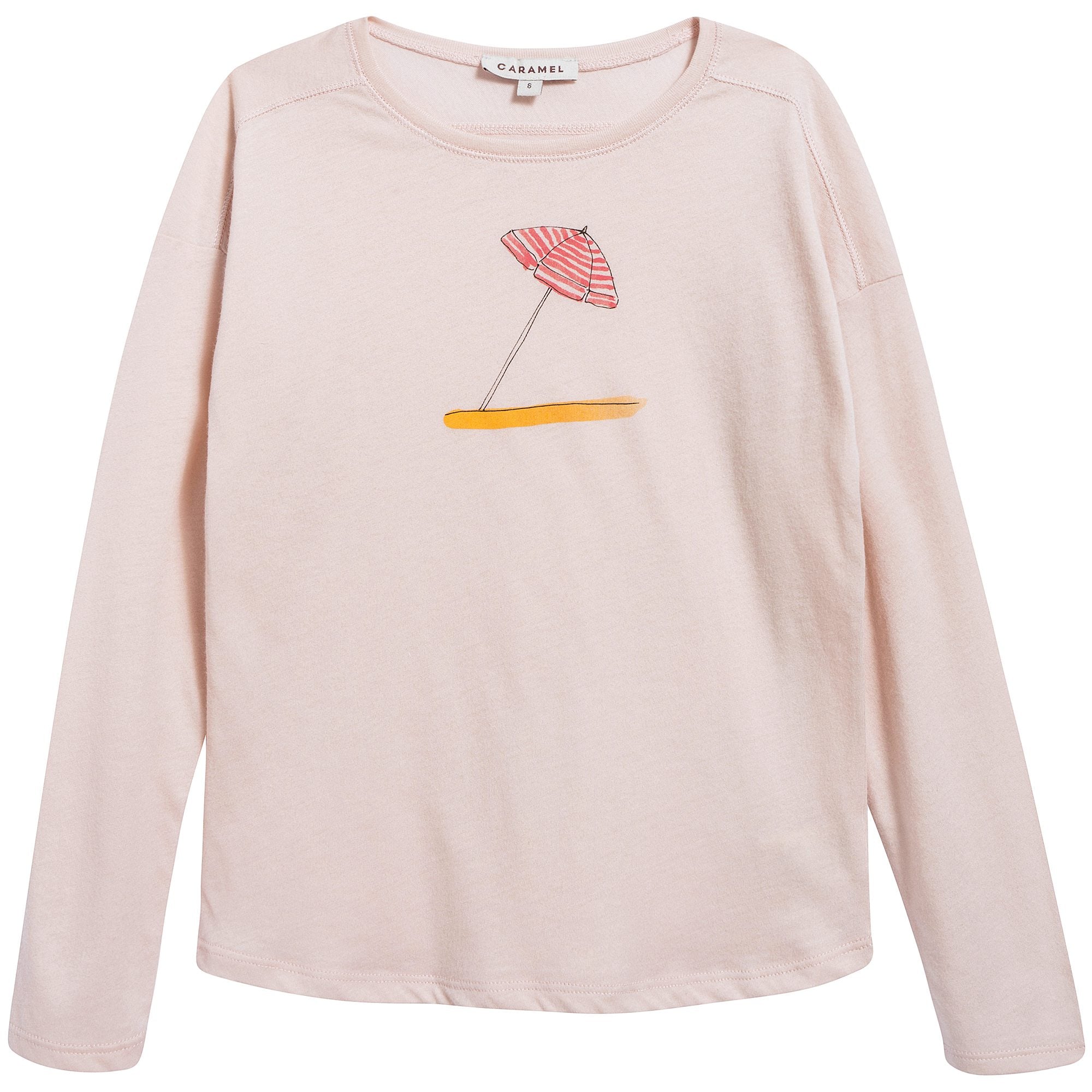 Girls Blush Pink Cotton Jersey T-shirt