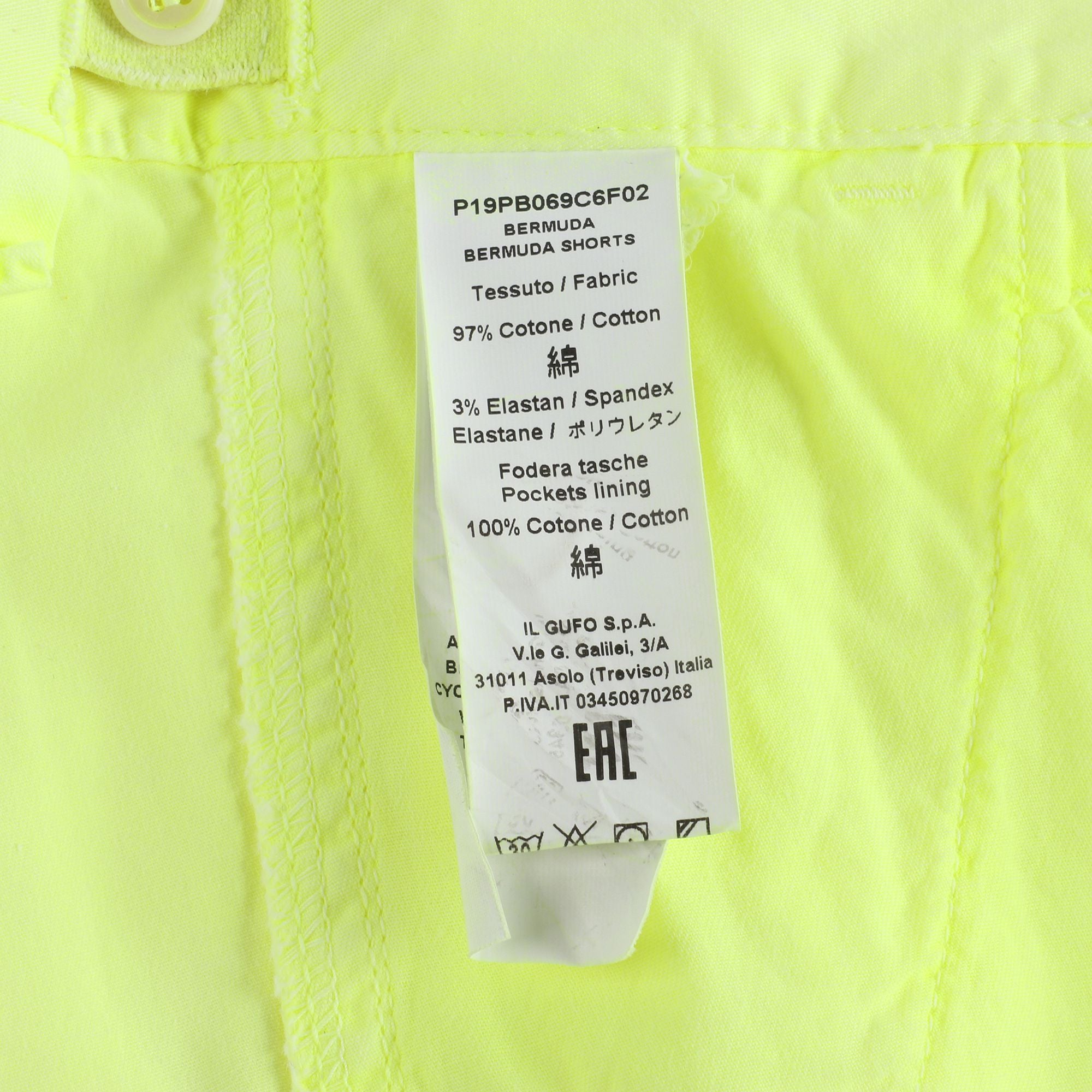 Boys Light Yellow Cotton Shorts