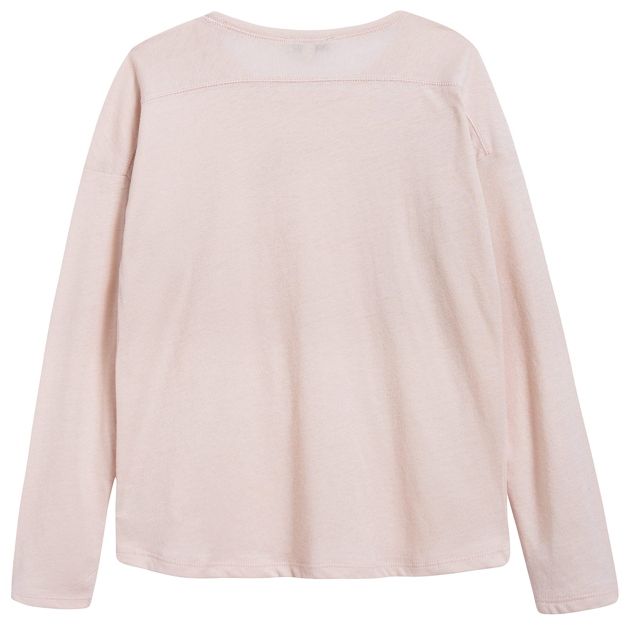 Girls Blush Pink Cotton Jersey T-shirt