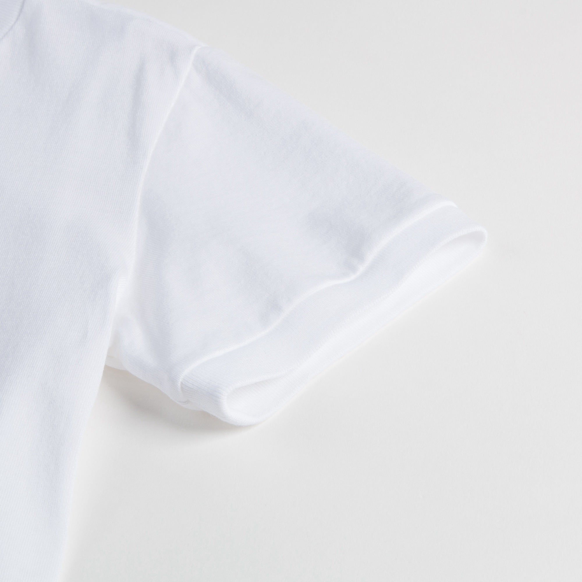 Girls White Cotton T-shirt