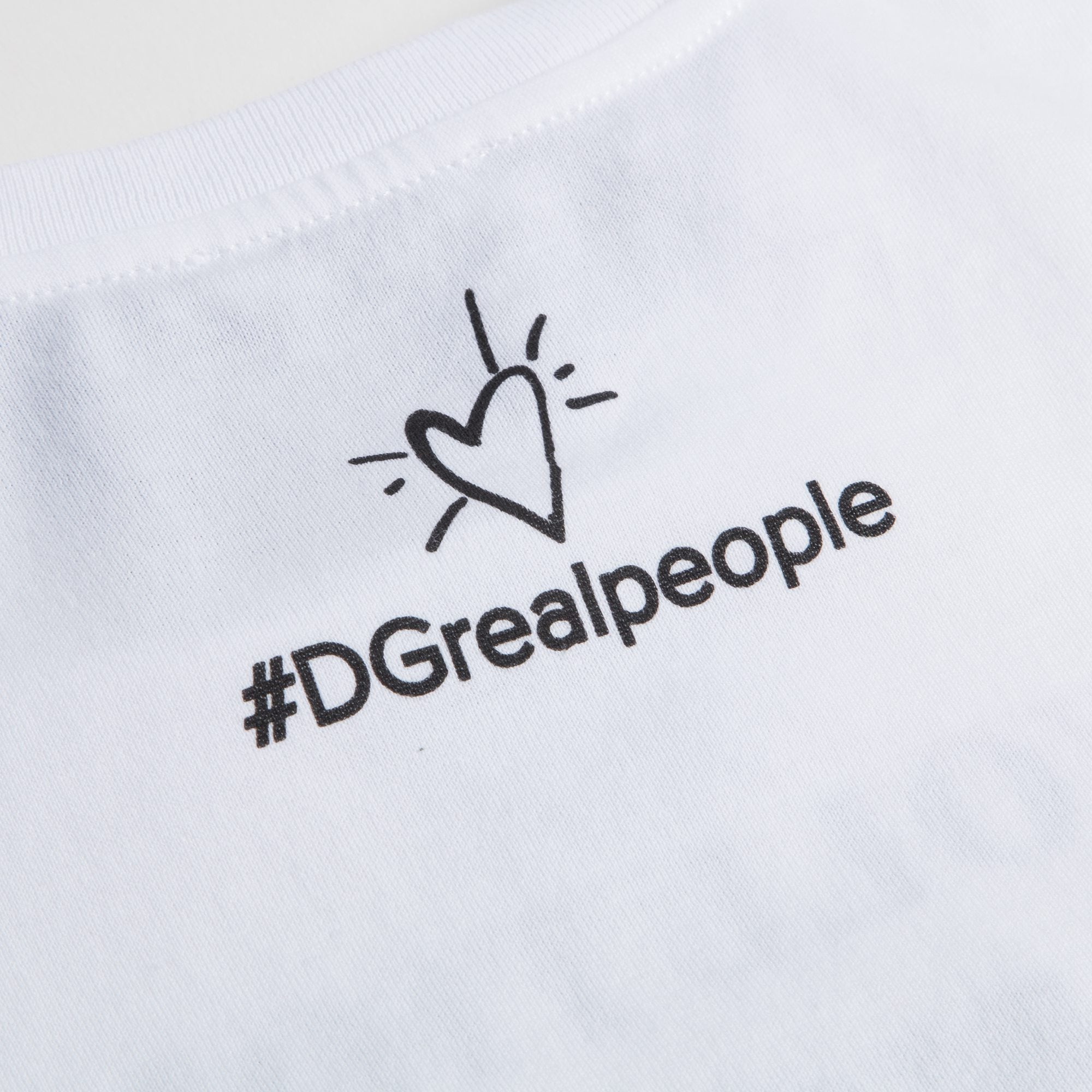 Girls White Cotton T-shirt