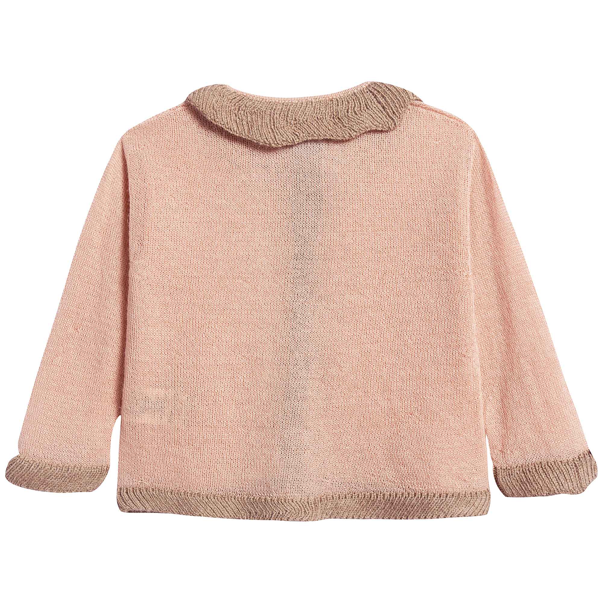 Baby Girls Pink Baby Alpaca Knitwear Cardigan