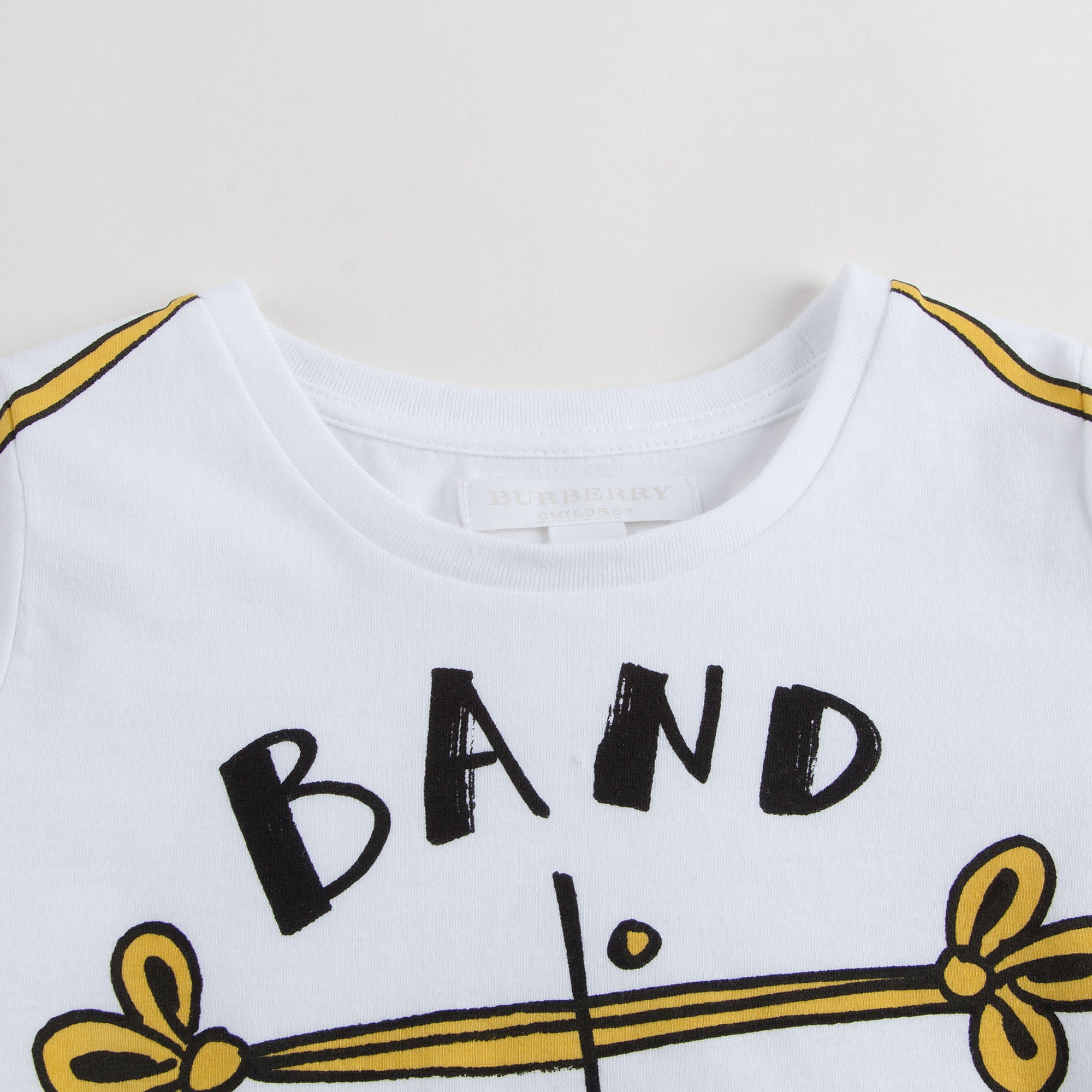 Girls White Band Practice T-Shirt - CÉMAROSE | Children's Fashion Store - 3