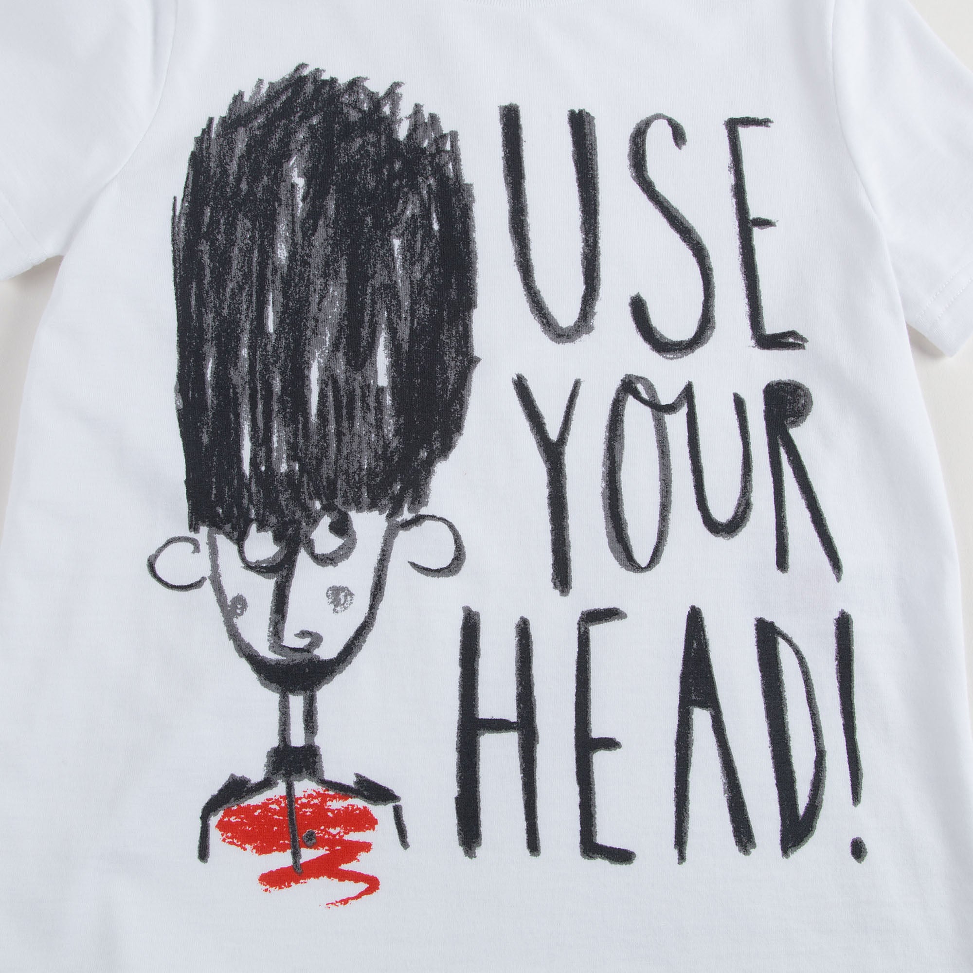 Boys Bearskin Hat Print White T-shirt - CÉMAROSE | Children's Fashion Store - 5