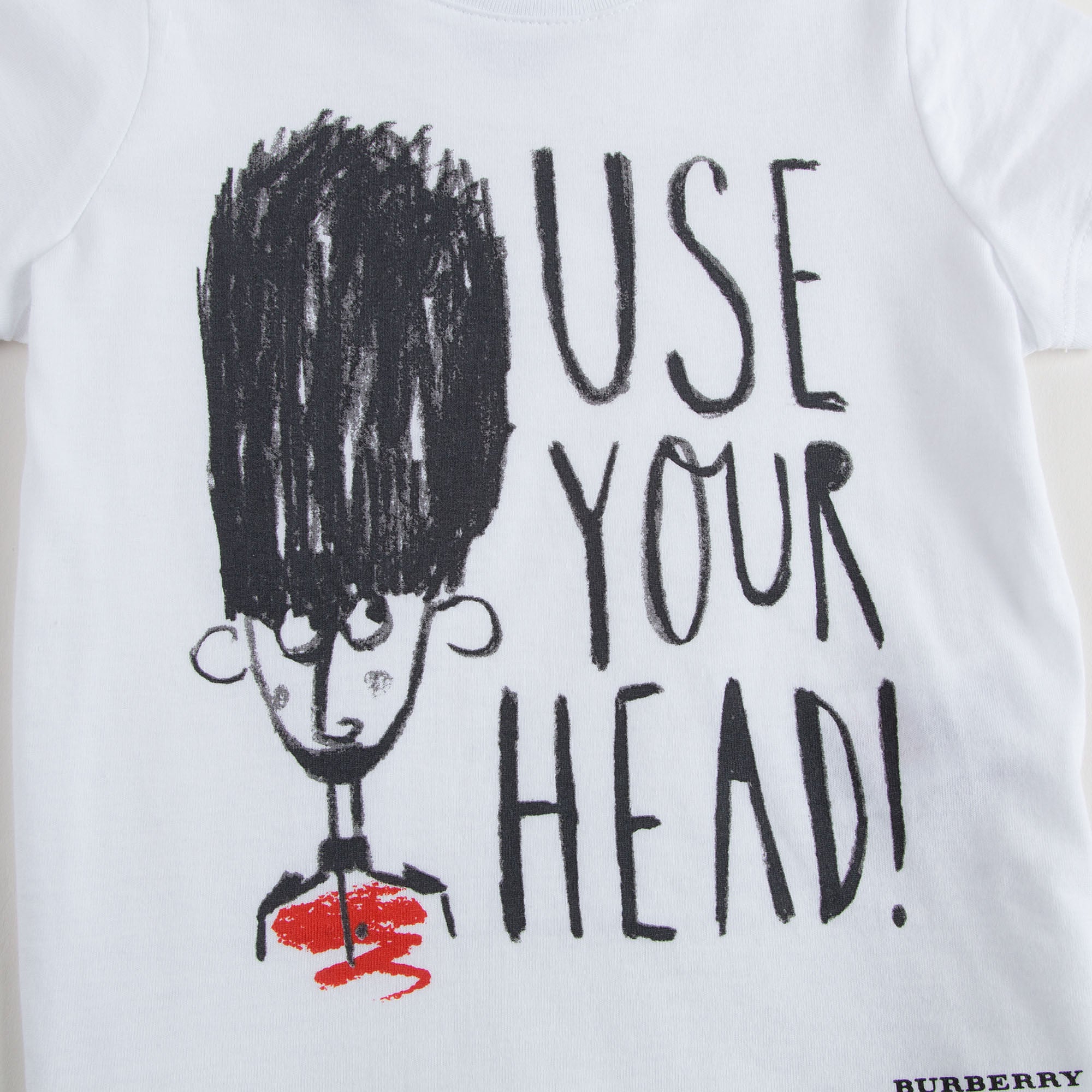 Baby Boys Bearskin Hat Print White T-shirt - CÉMAROSE | Children's Fashion Store - 5