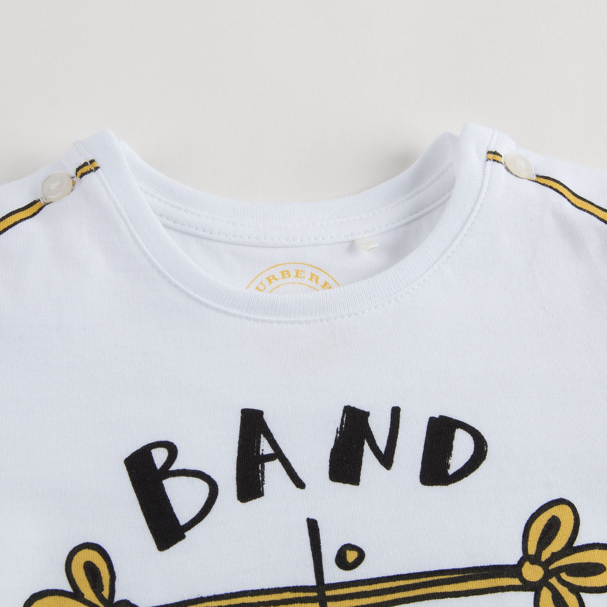 Baby Girls White Band Practice T-Shirt - CÉMAROSE | Children's Fashion Store - 3