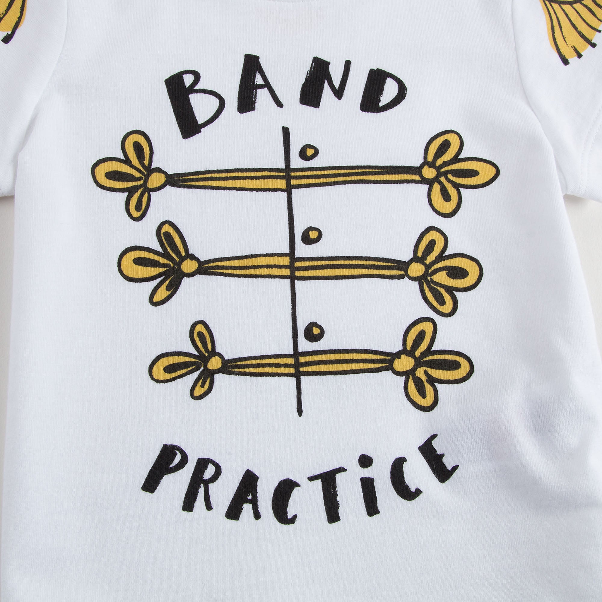 Baby Girls White Band Practice T-Shirt - CÉMAROSE | Children's Fashion Store - 5