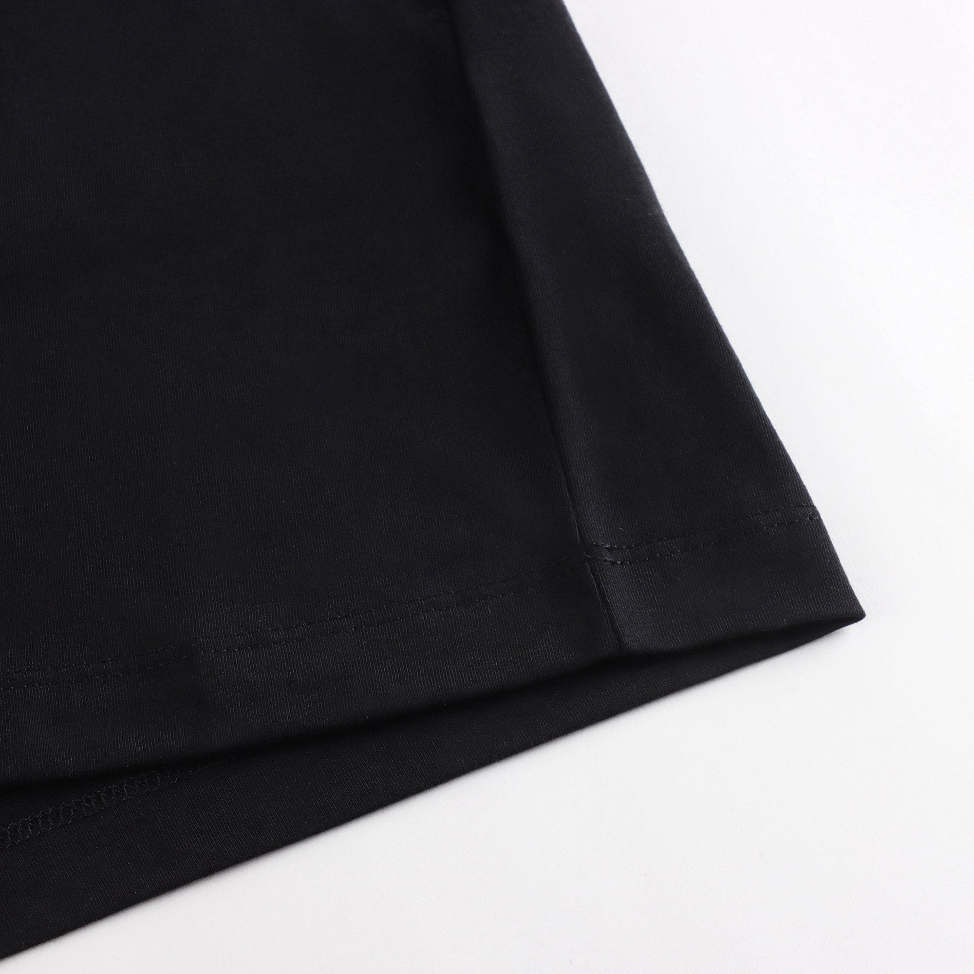 Boys & Girls Black Logo Cotton T-Shirt