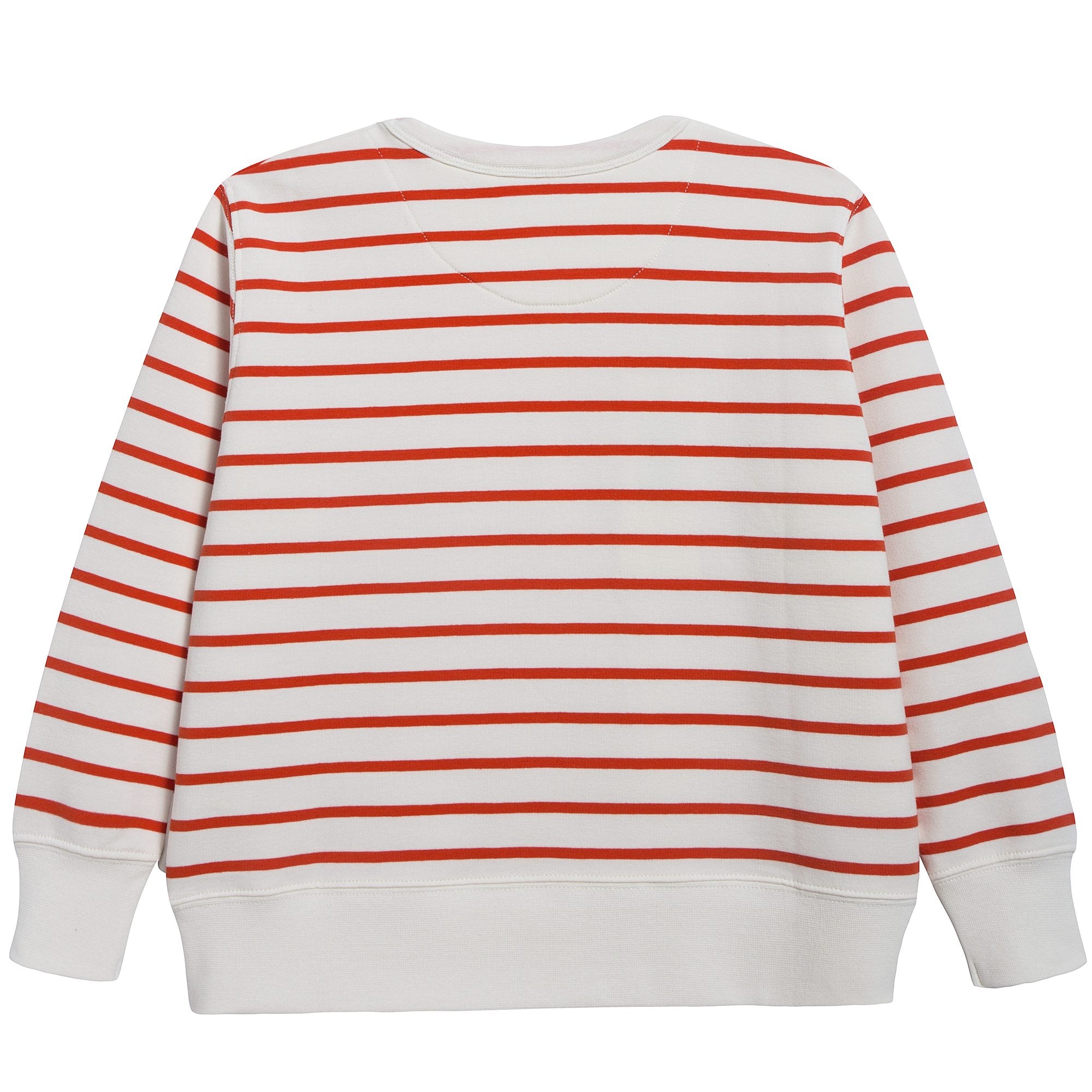 Girls Off White & Carmine Small Stripes Sweatshirt