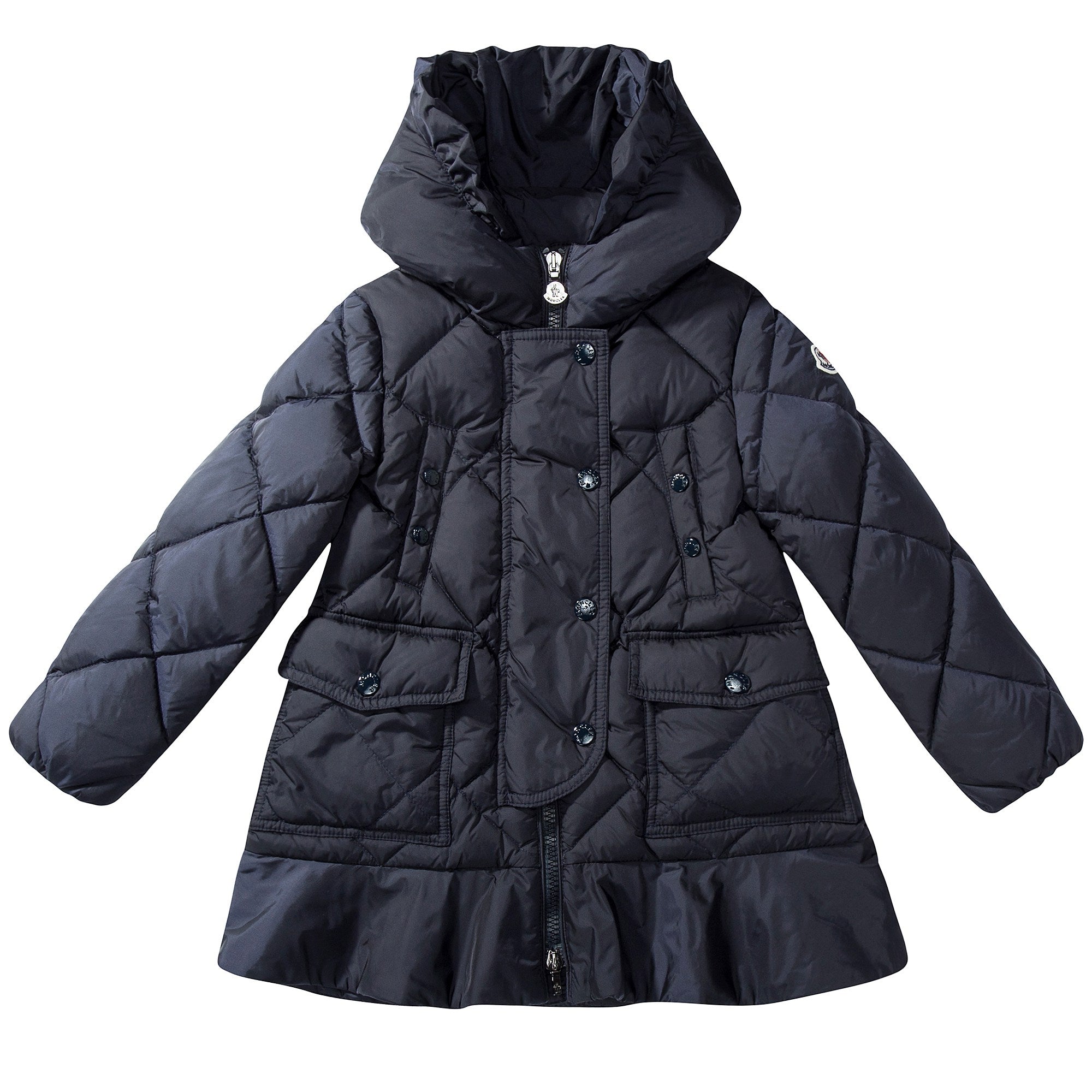 Girls  Navy  Blue  "Vauloge Giubbotto"  Coat
