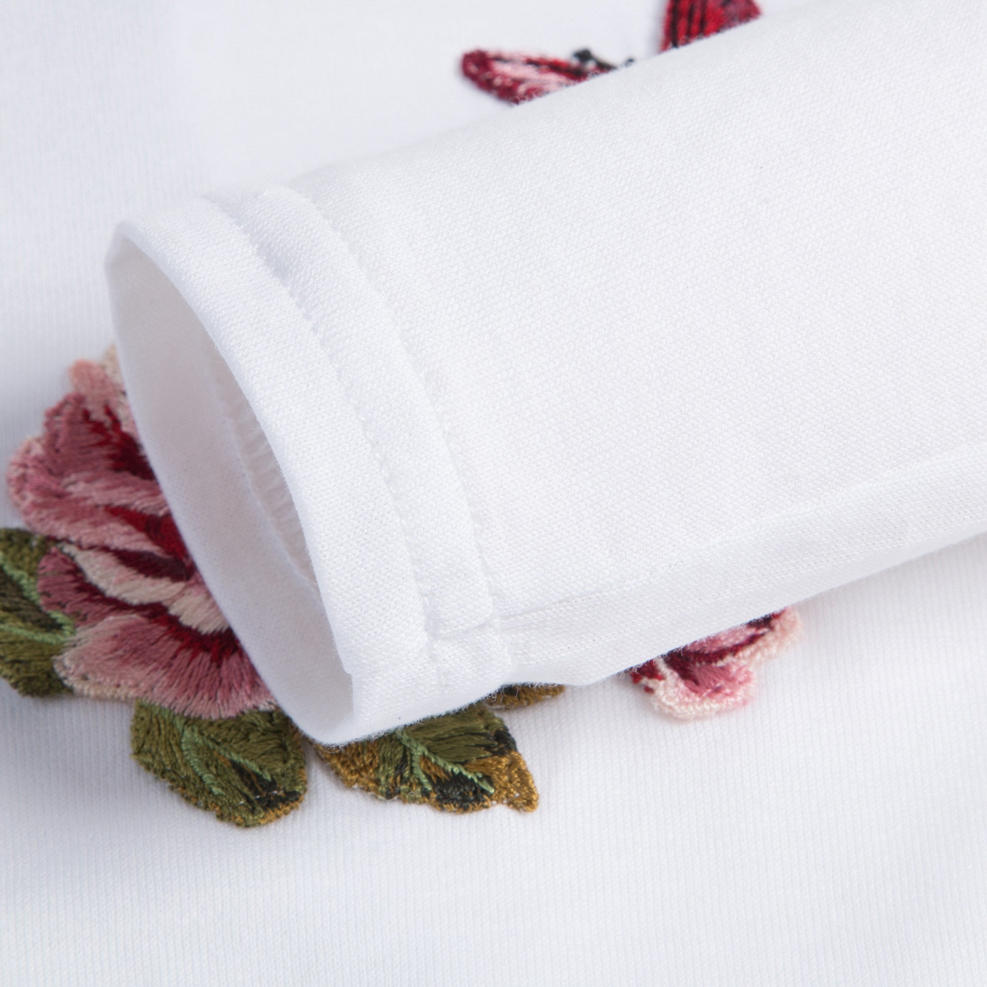 Baby  Girls  White  Rose T-shirt