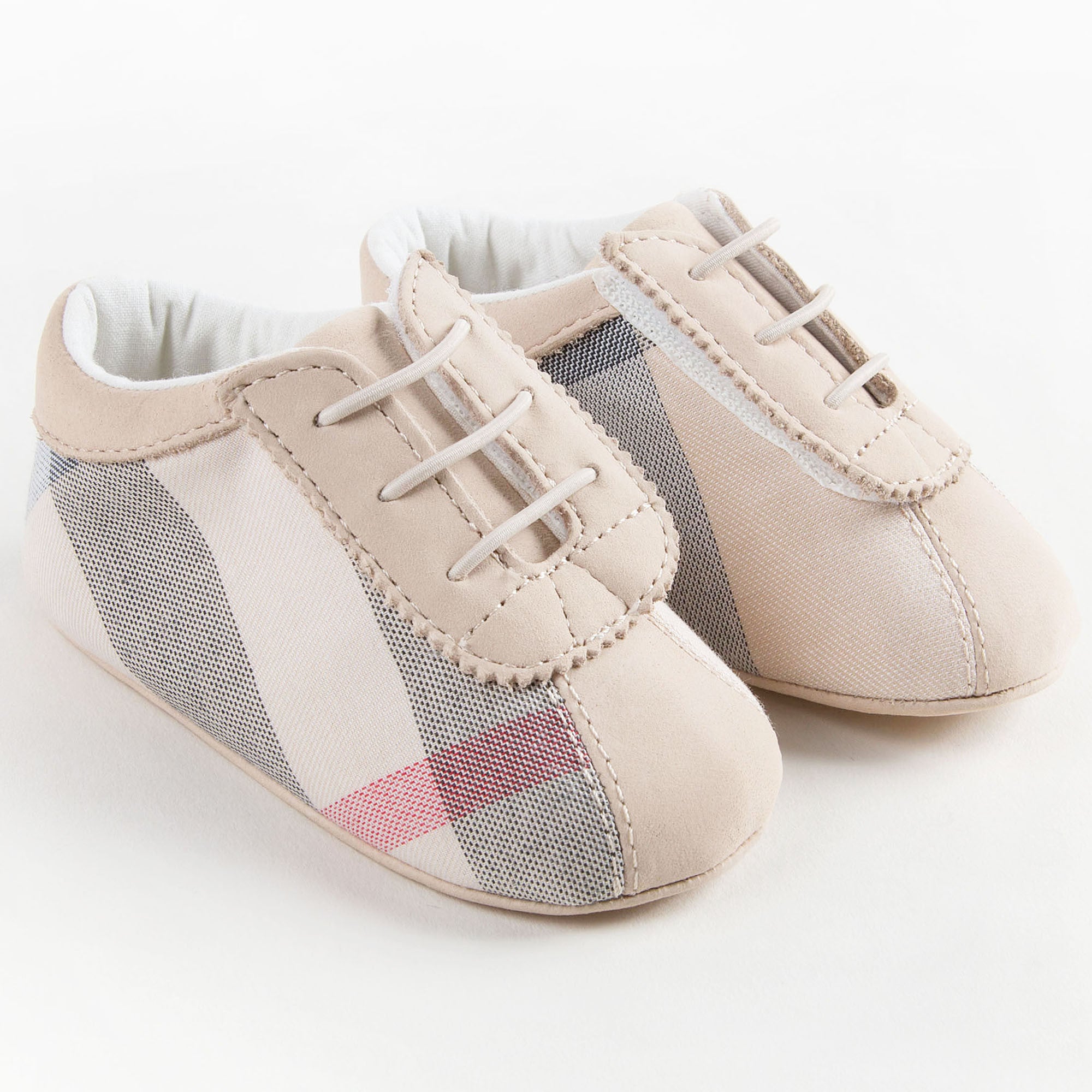 Baby Boys&Baby Girls Beige Check Pre-Walker Shoes - CÉMAROSE | Children's Fashion Store - 2