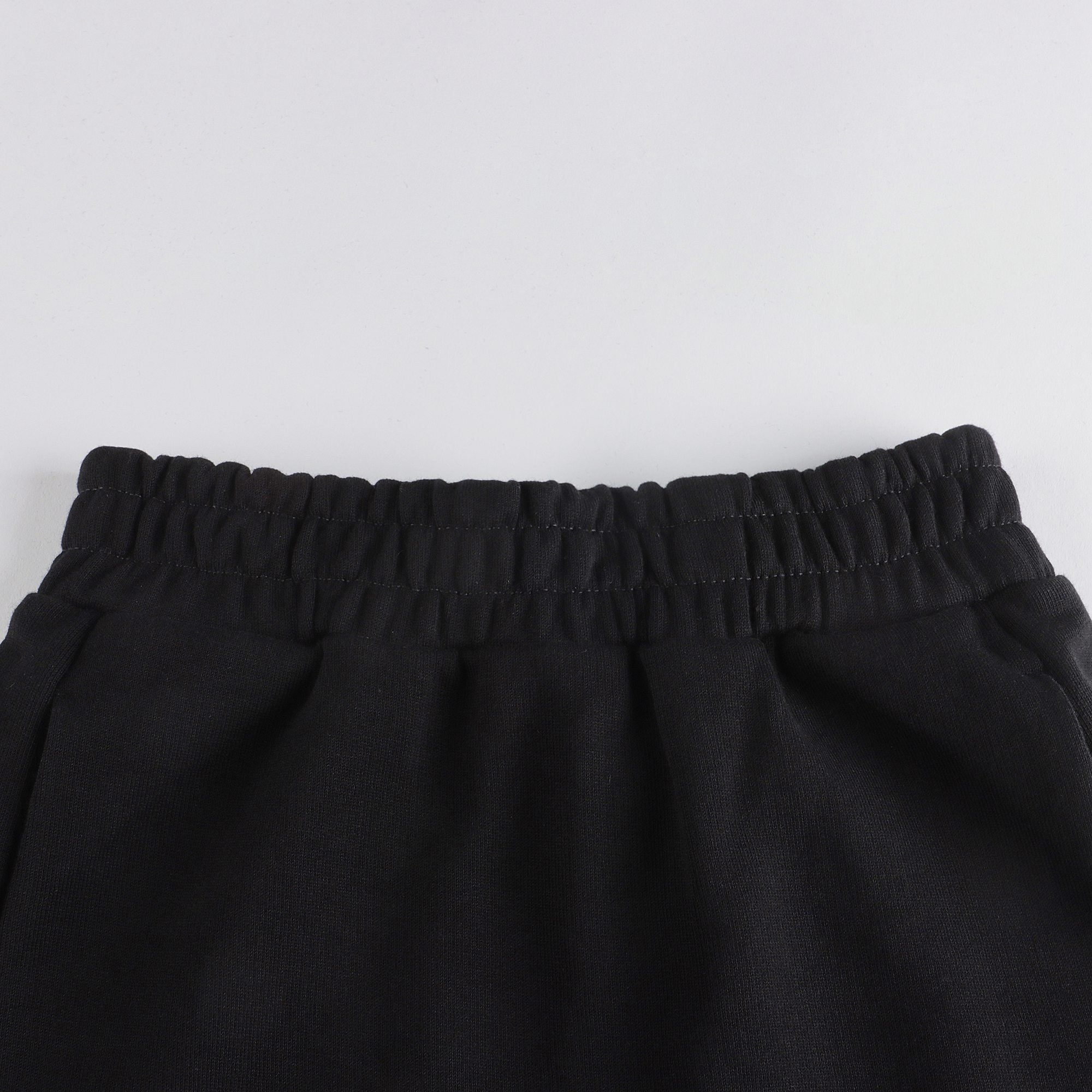 Girls Black Cotton Skirt