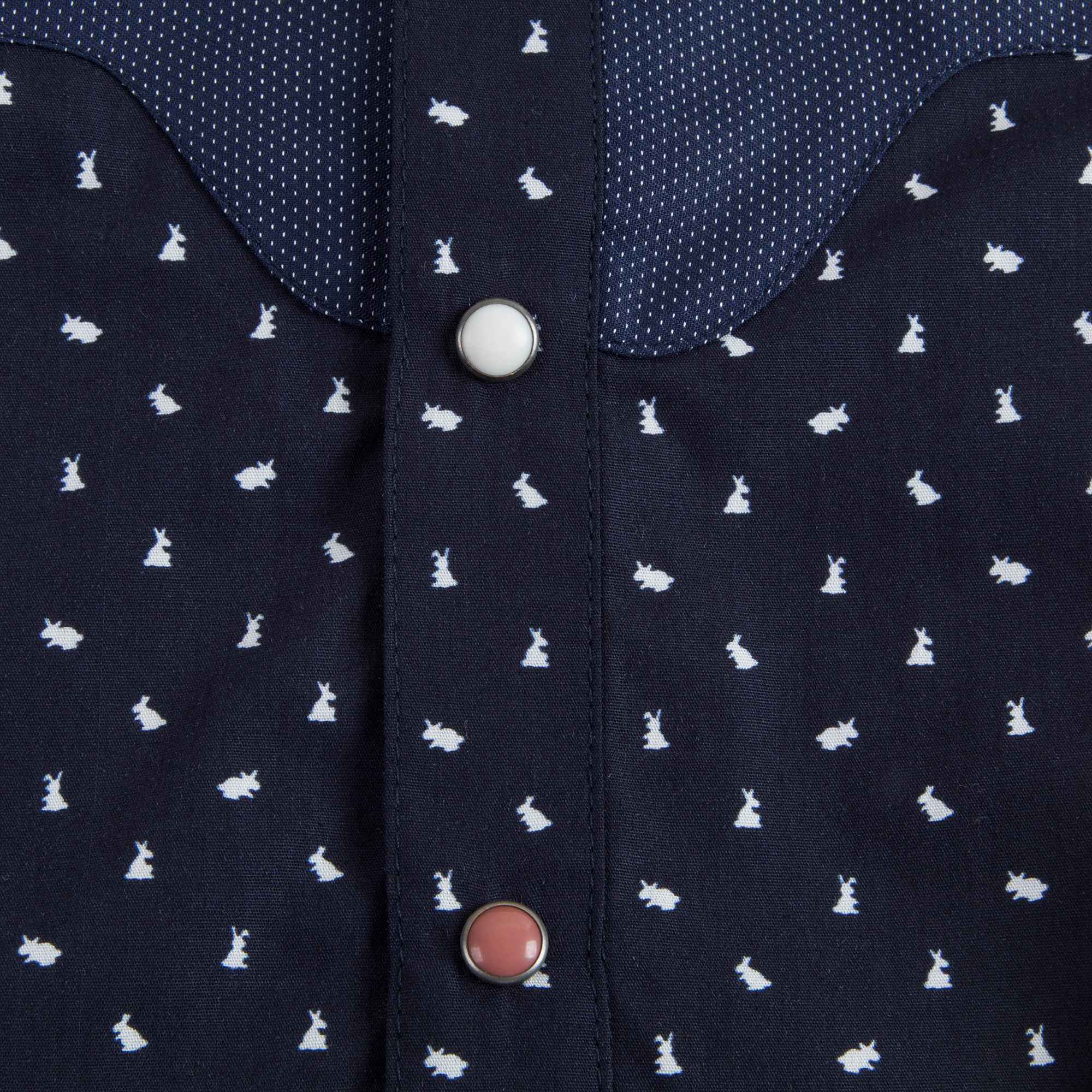 Baby Boys Navy Cotton Shirt