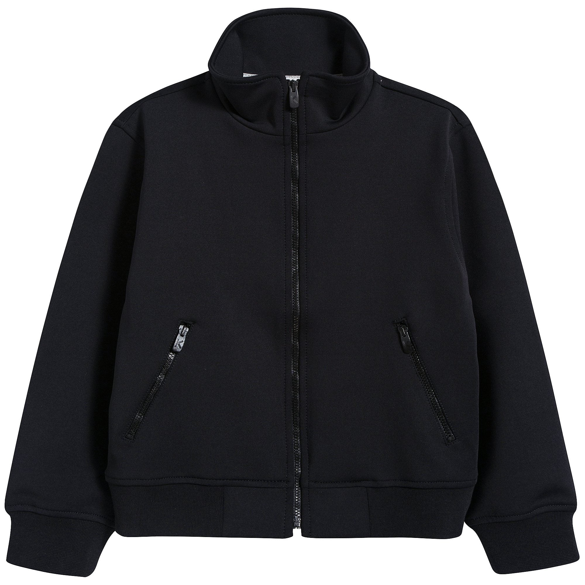 Boys Black Cotton Cradigan