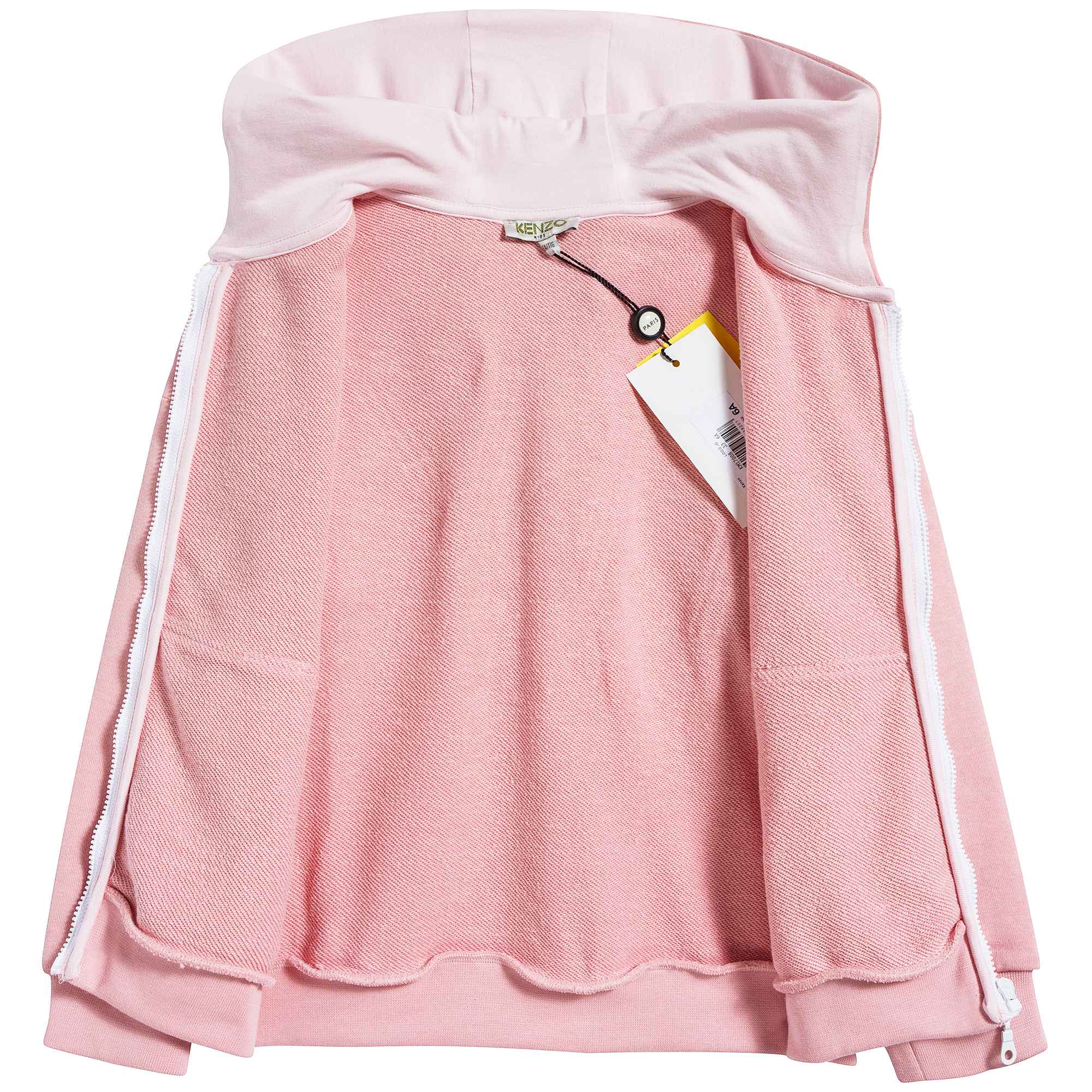 Girls Middle Pink Cotton Cradigan