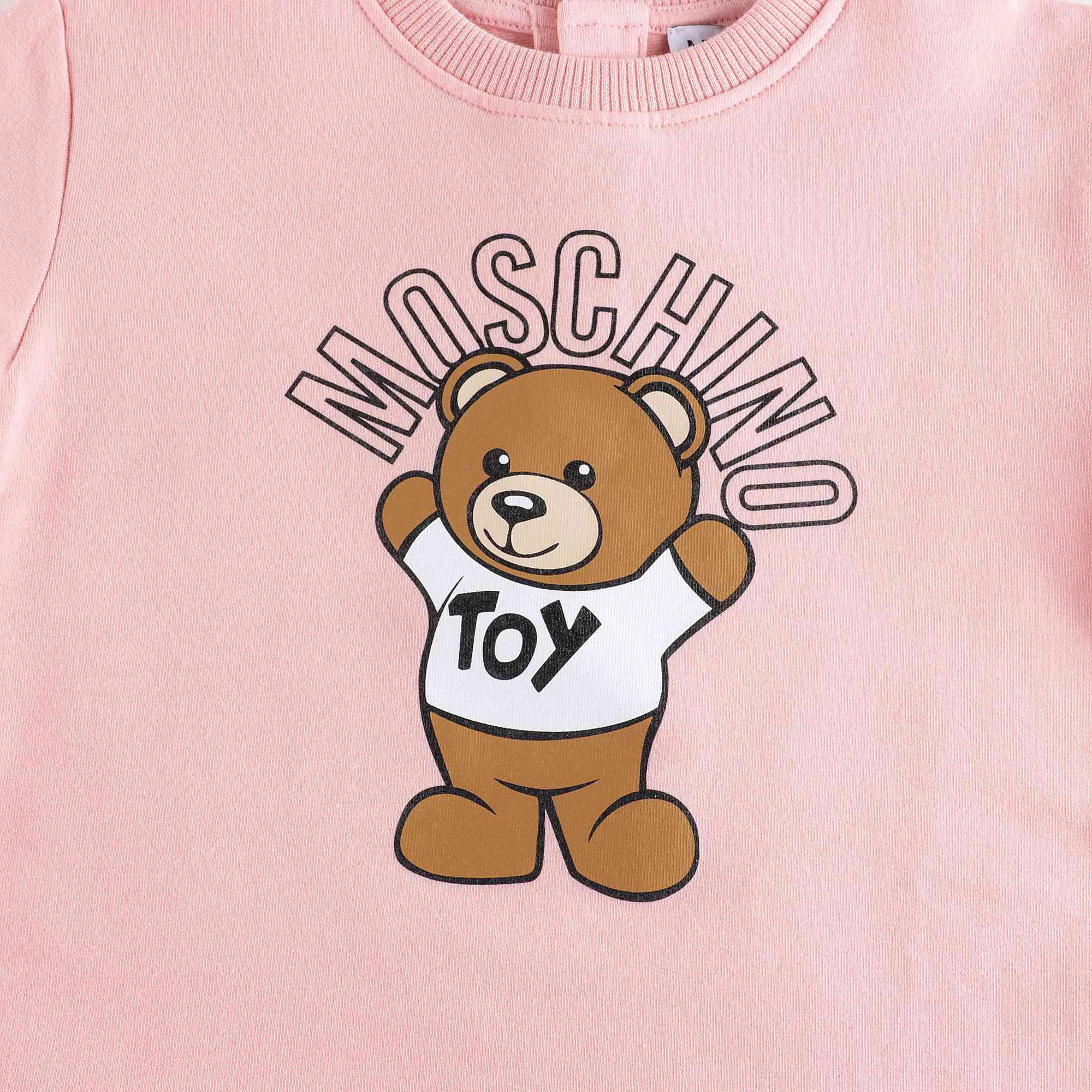 Baby Girls Pink Printed Dress
