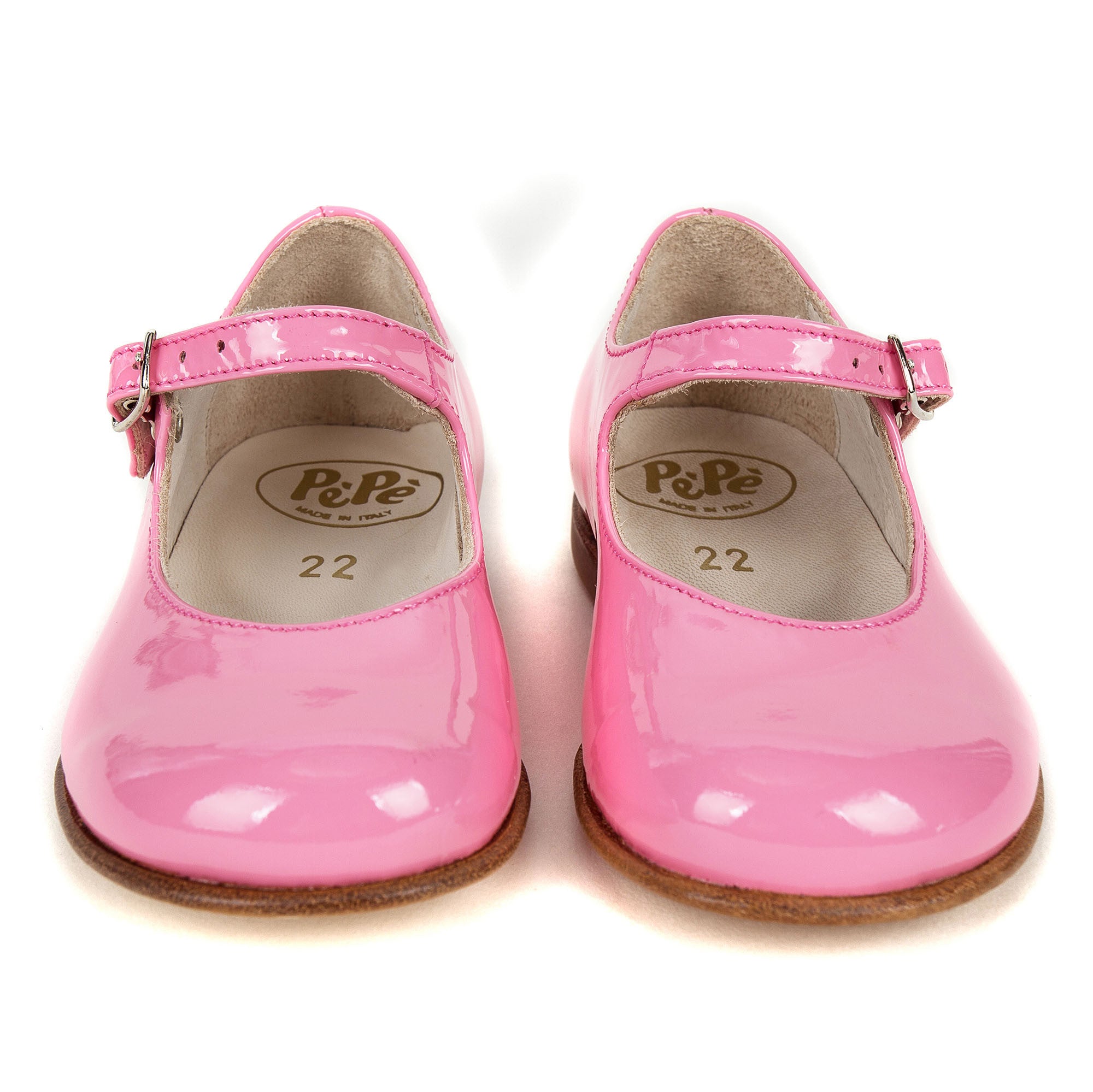 Girls Pink Lambskin Leather Shoes