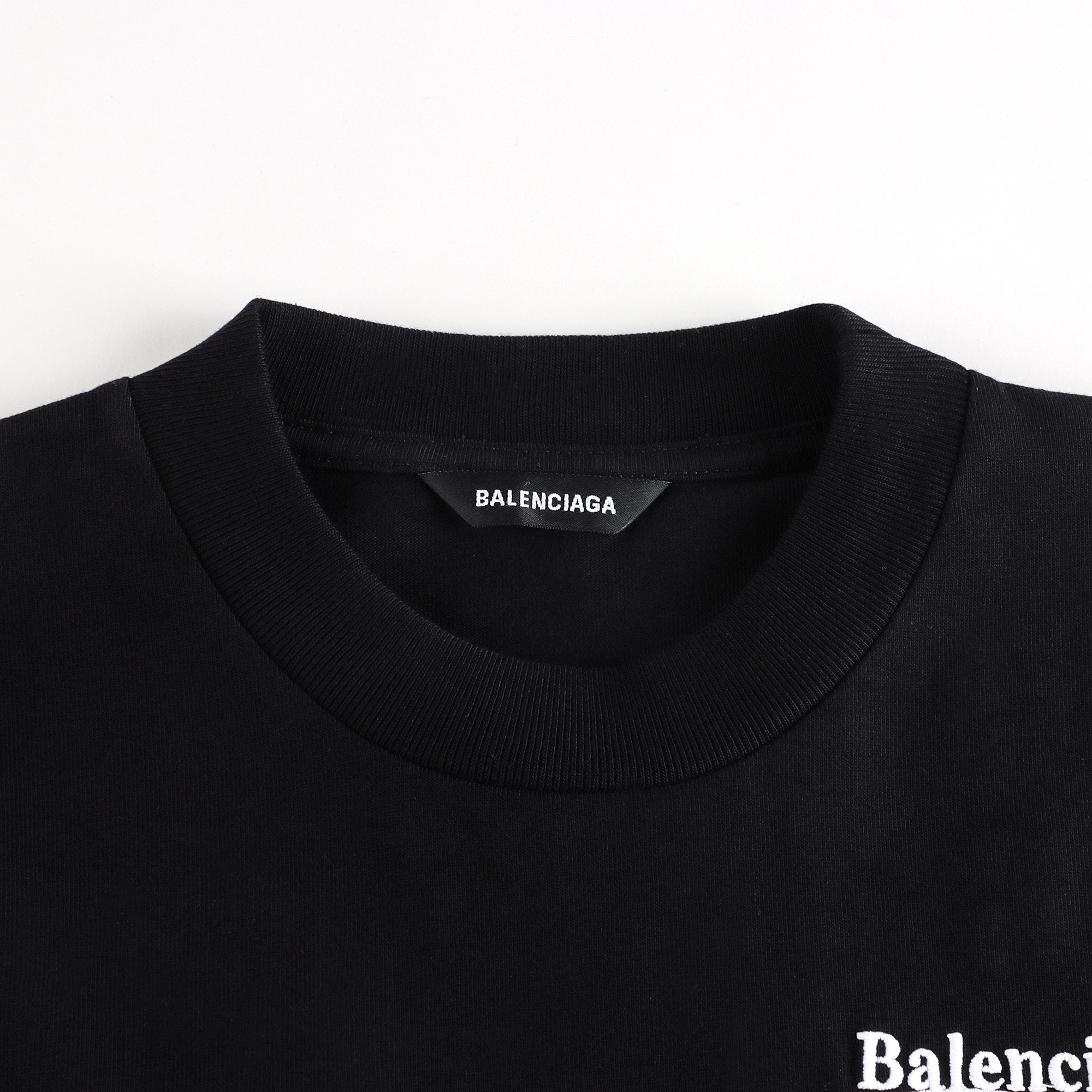 Boys & Girls Black Logo Cotton T-Shirt