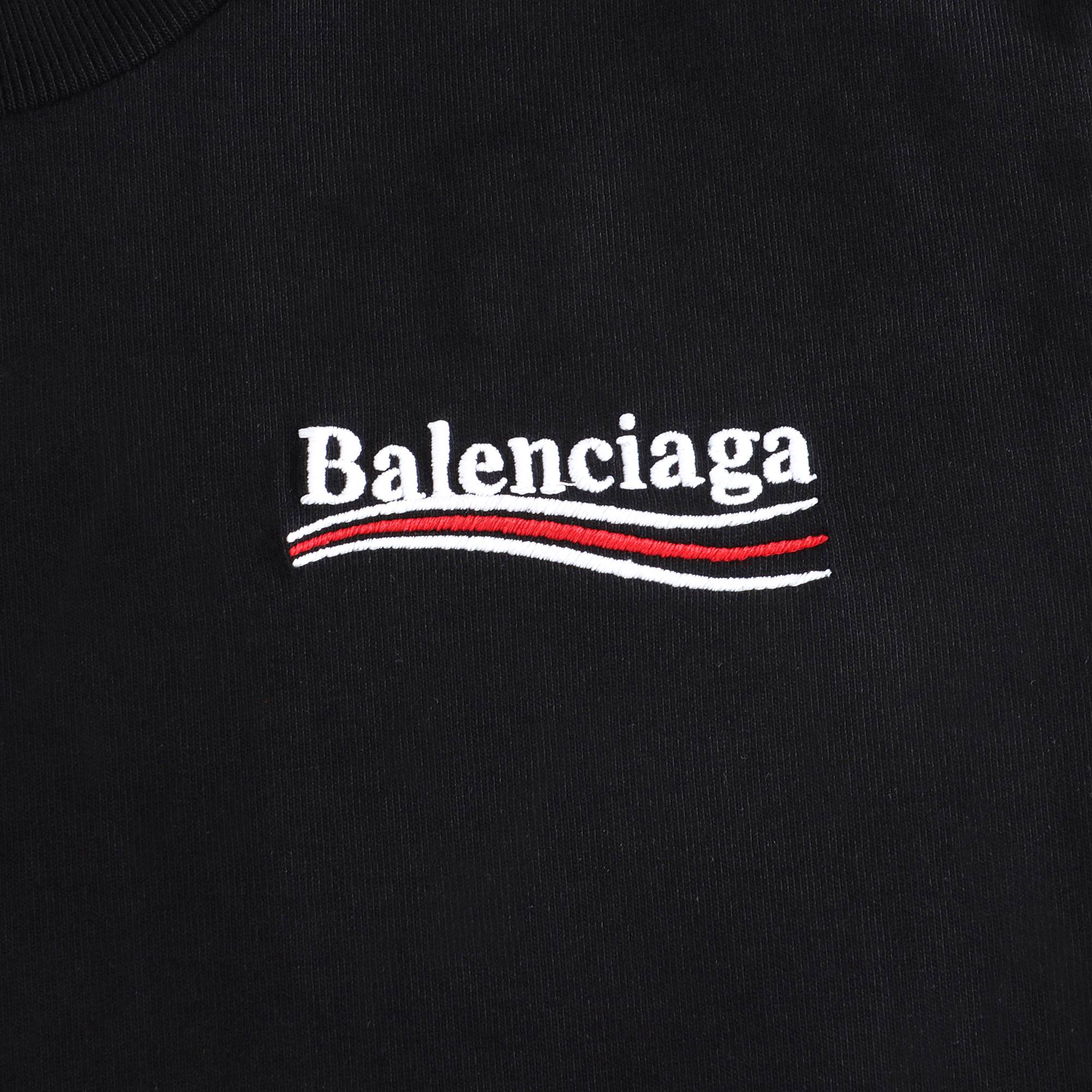 Boys & Girls Black Logo Cotton T-Shirt