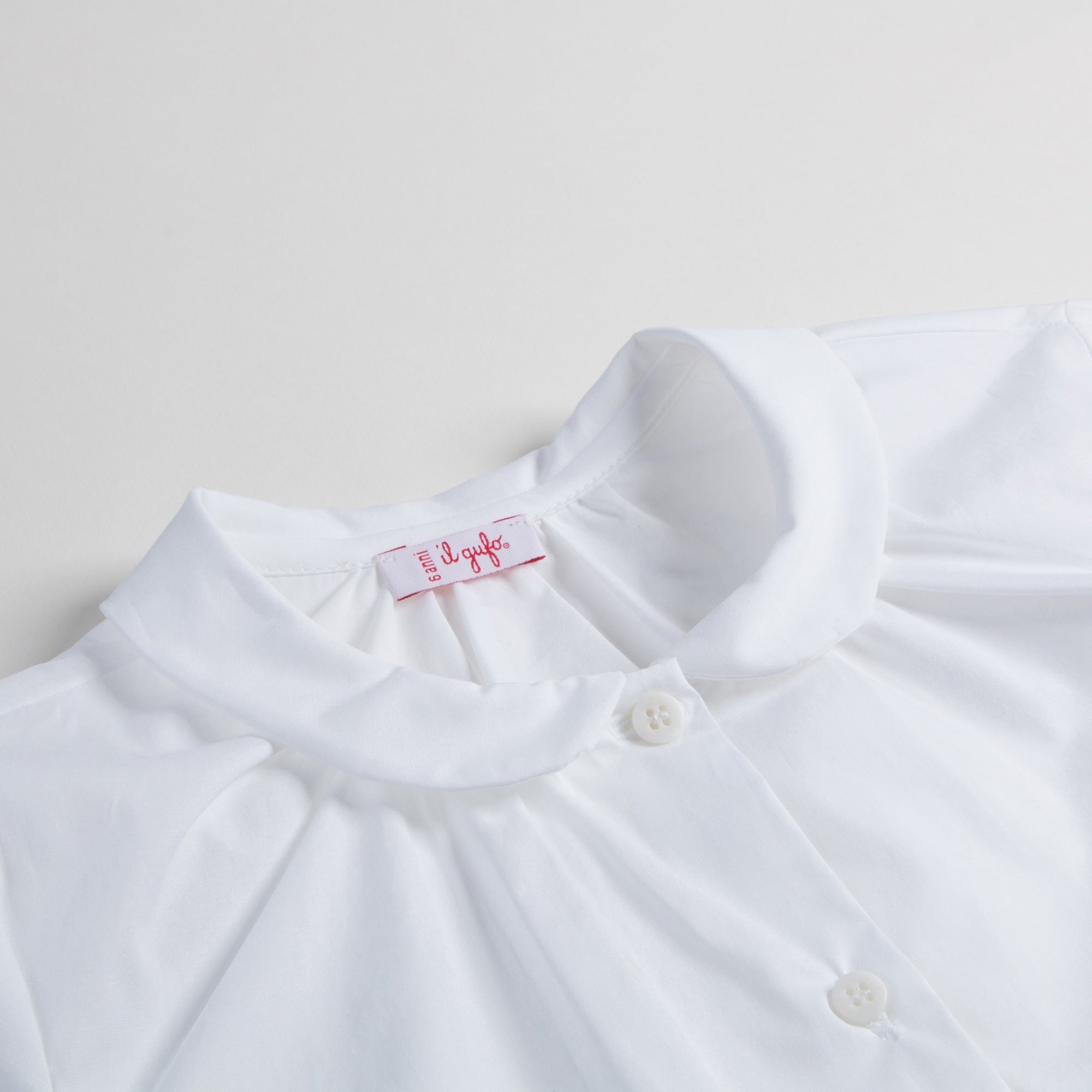 Girls White Cotton T-shirt