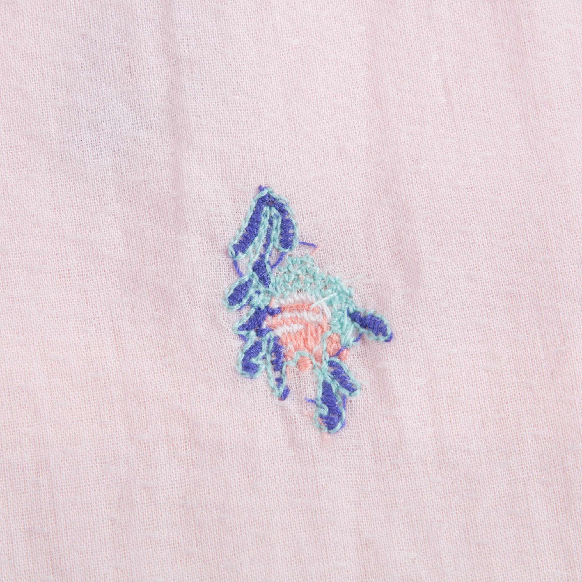 女童粉色碎花连衣裙