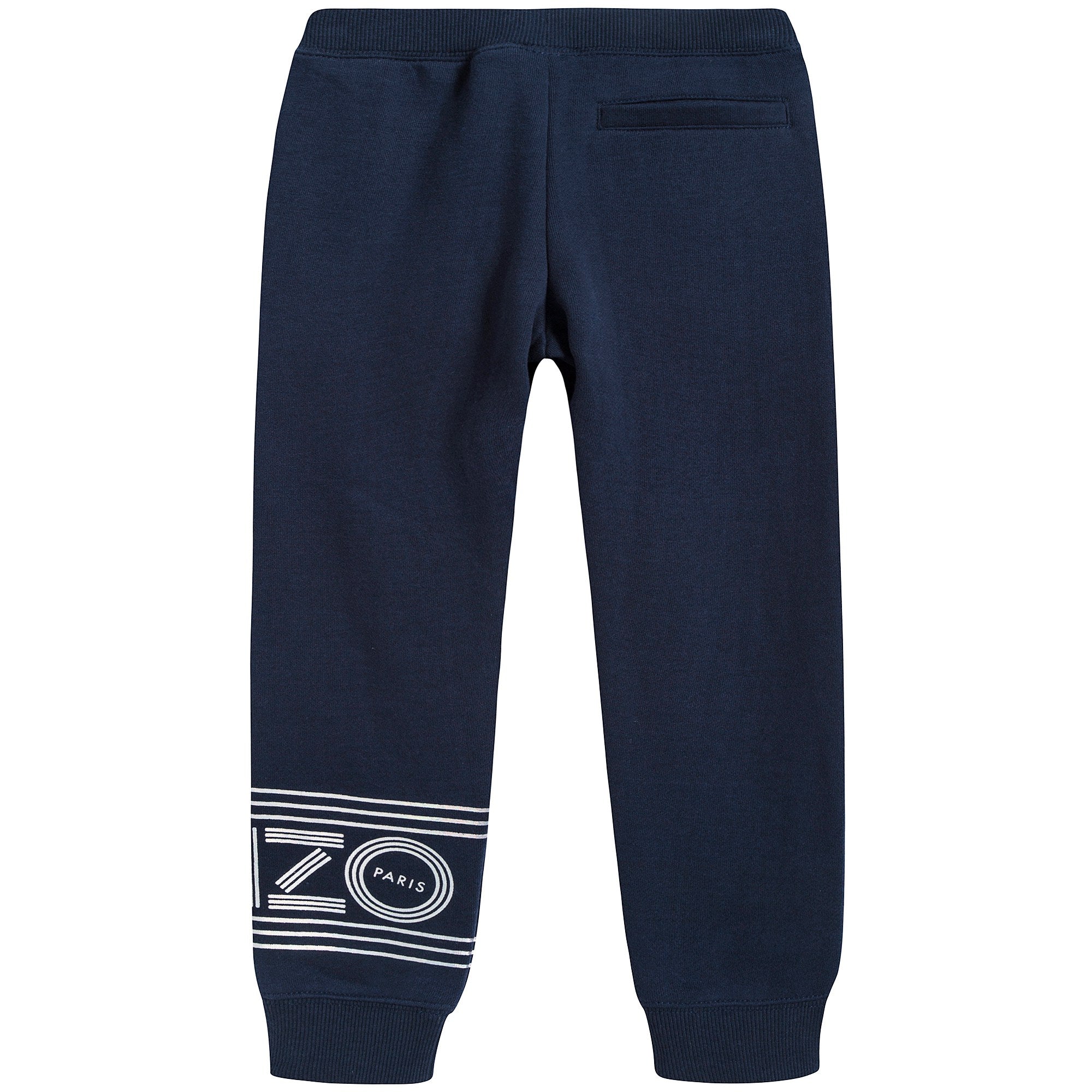 Girls Navy Logo Trousers