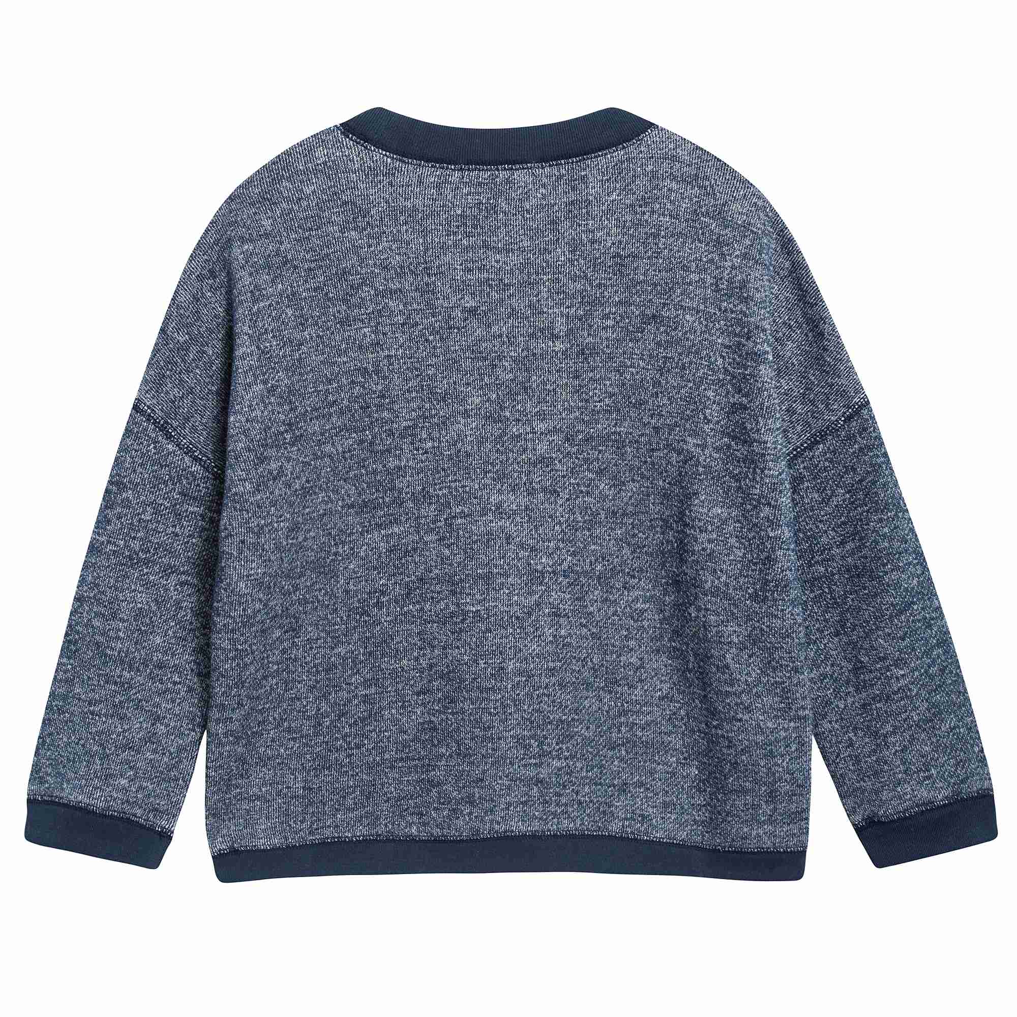 Baby Boys Blue Cotton Jersey Sweatshirt
