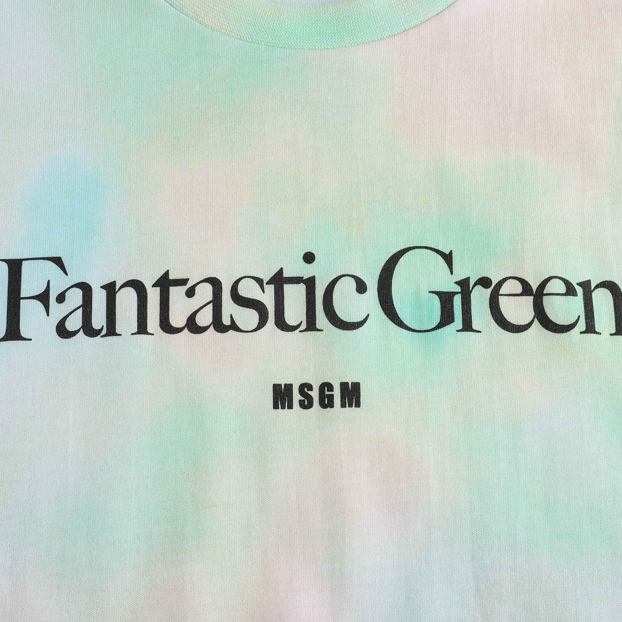 Boys & Girls Green Cotton T-Shirt